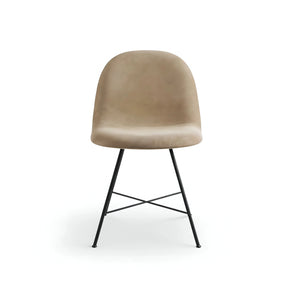 Gubi 3D 61844 Dining Chair - Leather F (Chamos 1715 Elefant)
