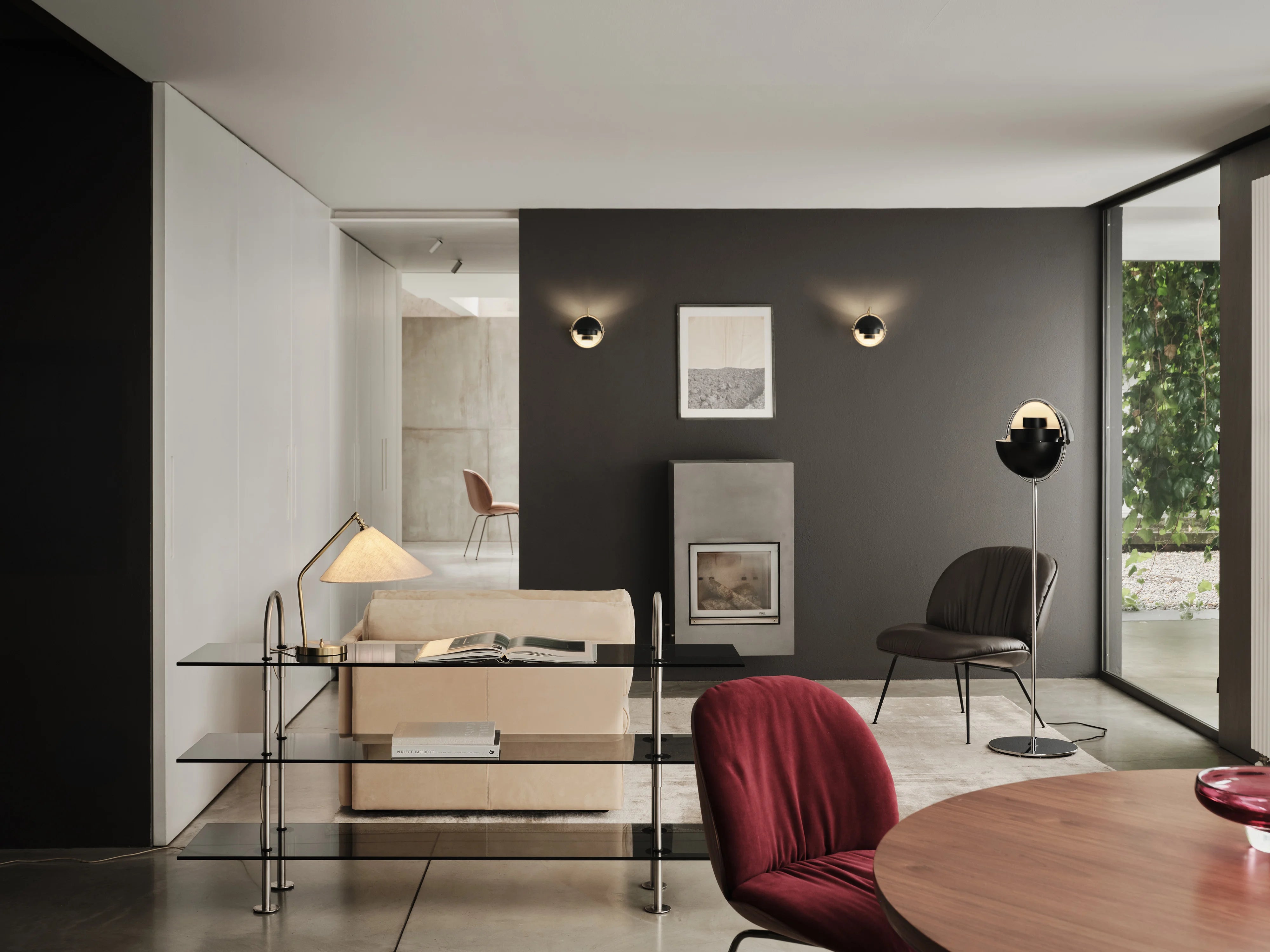 Beetle 61940 Soft Lounge Chair - Black Matt / Leather C (Smooth Leather Coffee FL2972)-10