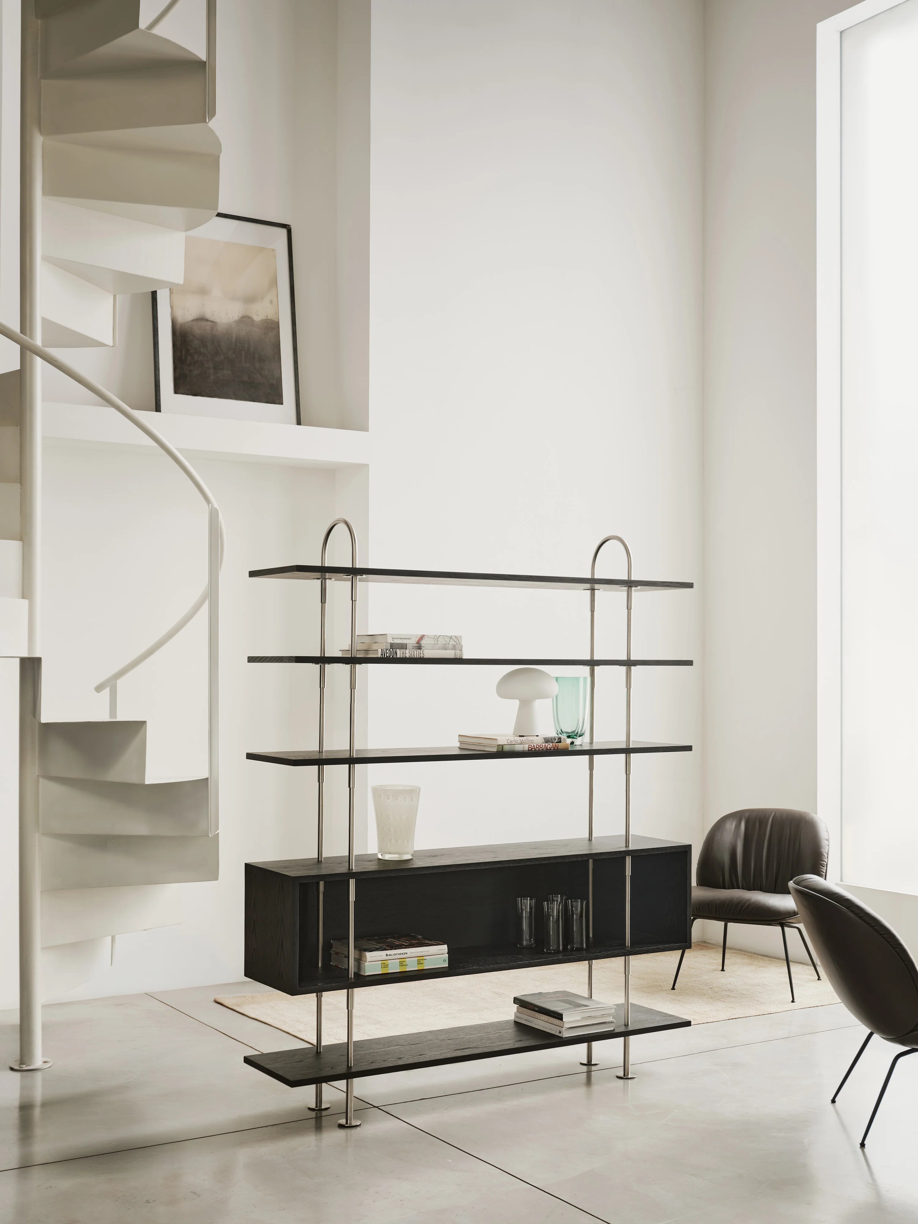 Beetle 61940 Soft Lounge Chair - Black Matt / Leather C (Smooth Leather Coffee FL2972)-11