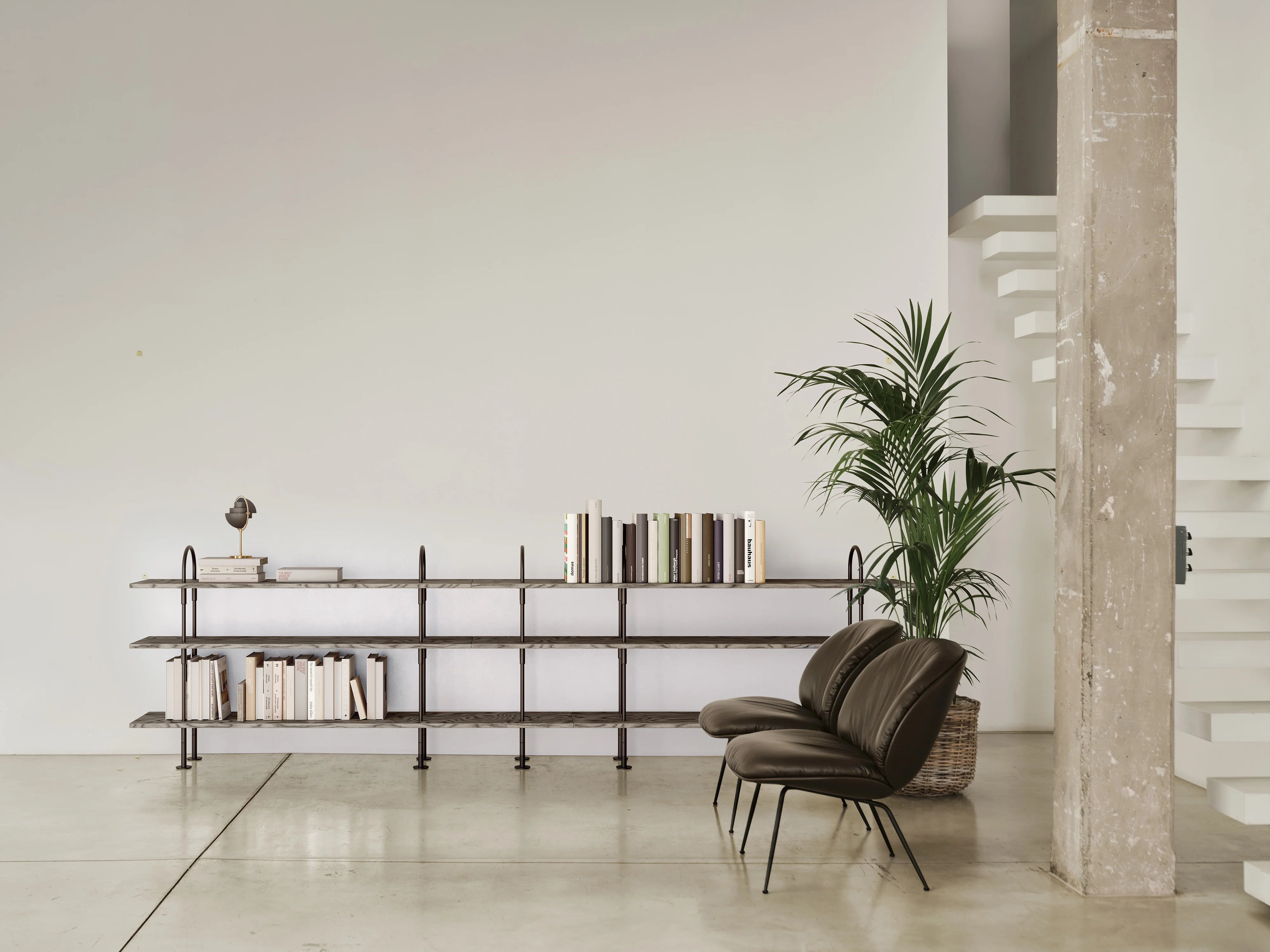 Beetle 61940 Soft Lounge Chair - Black Matt / Leather C (Smooth Leather Coffee FL2972)-13