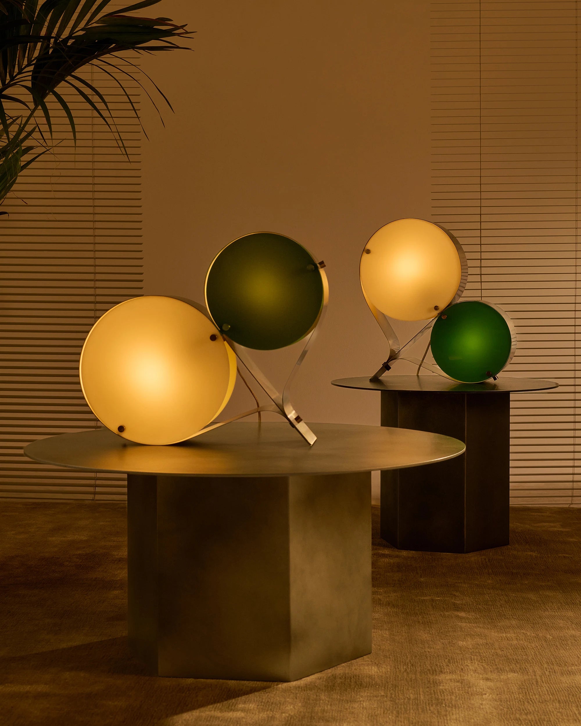 Coppia Table Lamp - Ivory/Clover-5