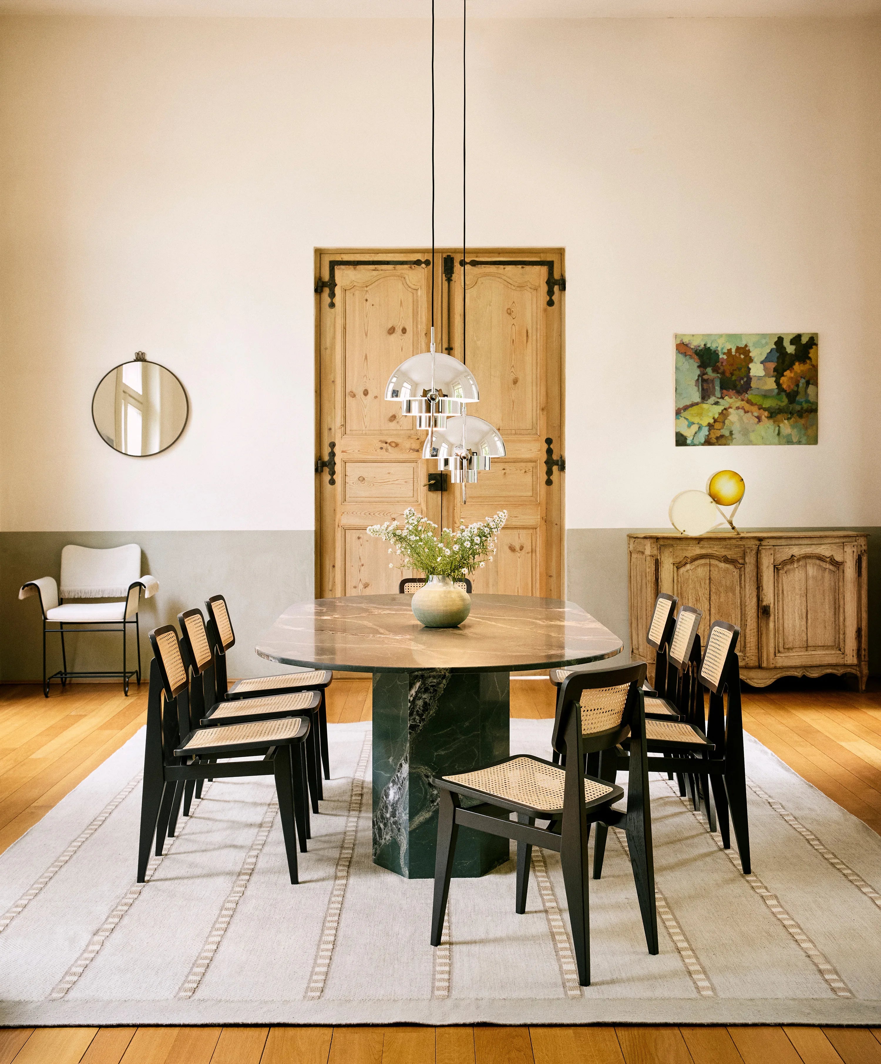 Epic 10137196 Elliptical Outdoor Dining Table - Botanic Green Quartzite-4