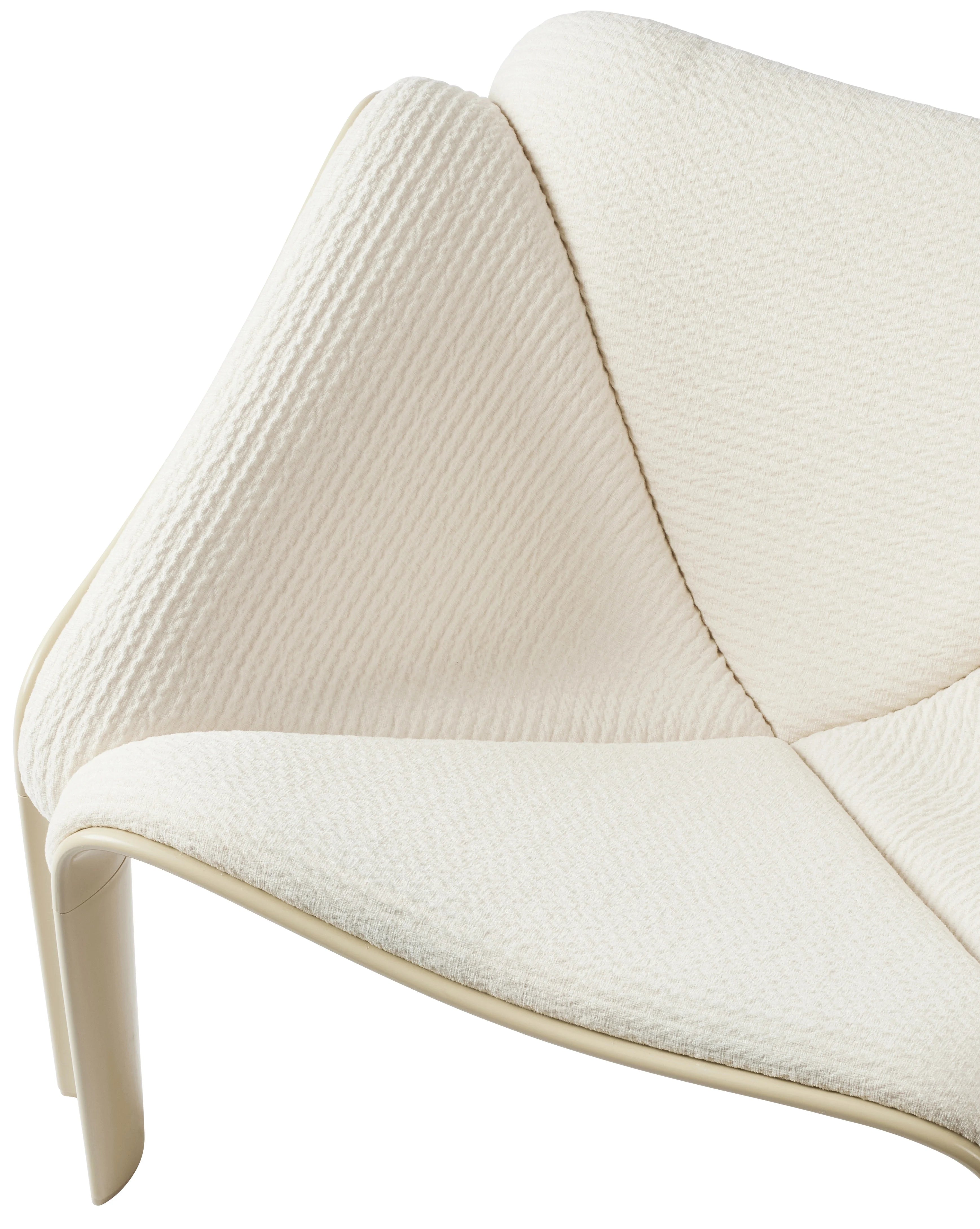 F300 Lounge Chair - Alabaster White/Fabric B (Alberobello 027)-5