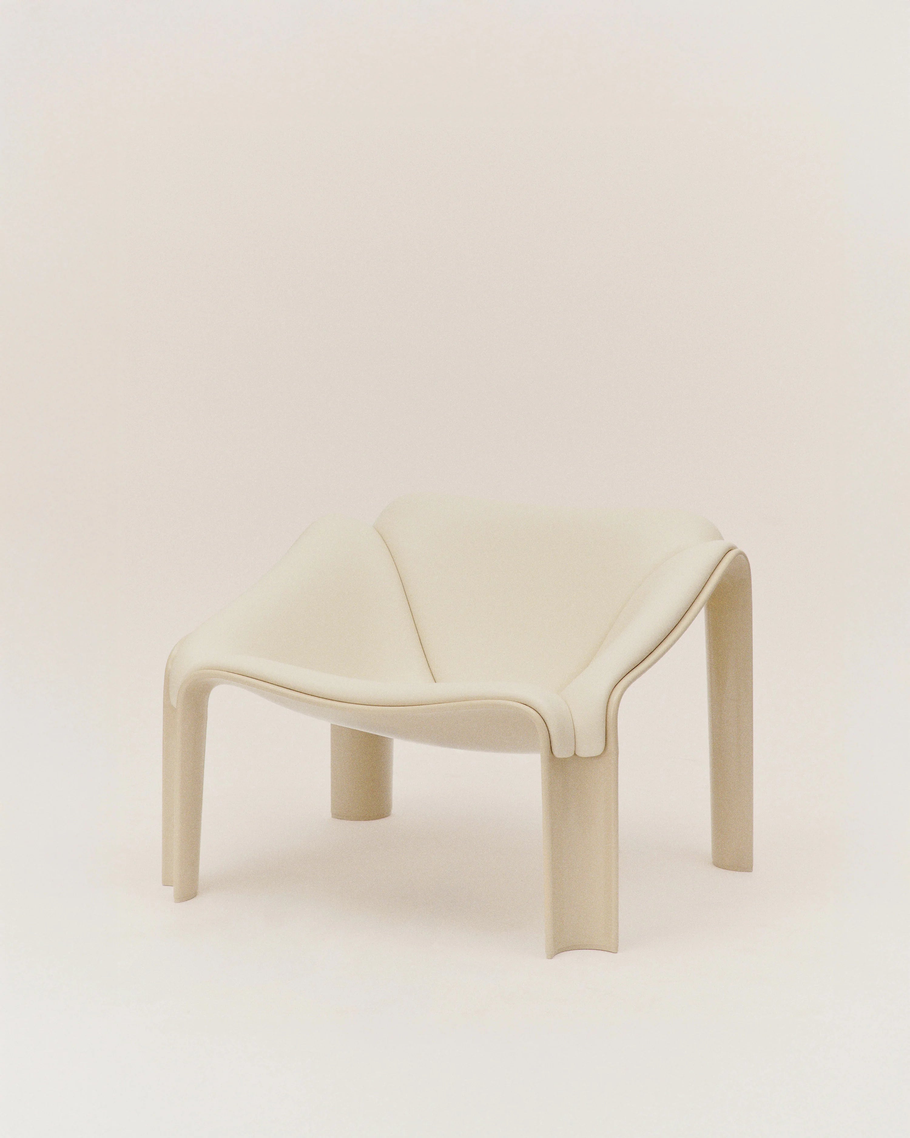 F300 Lounge Chair - Alabaster White/Fabric B (Alberobello 027)-10