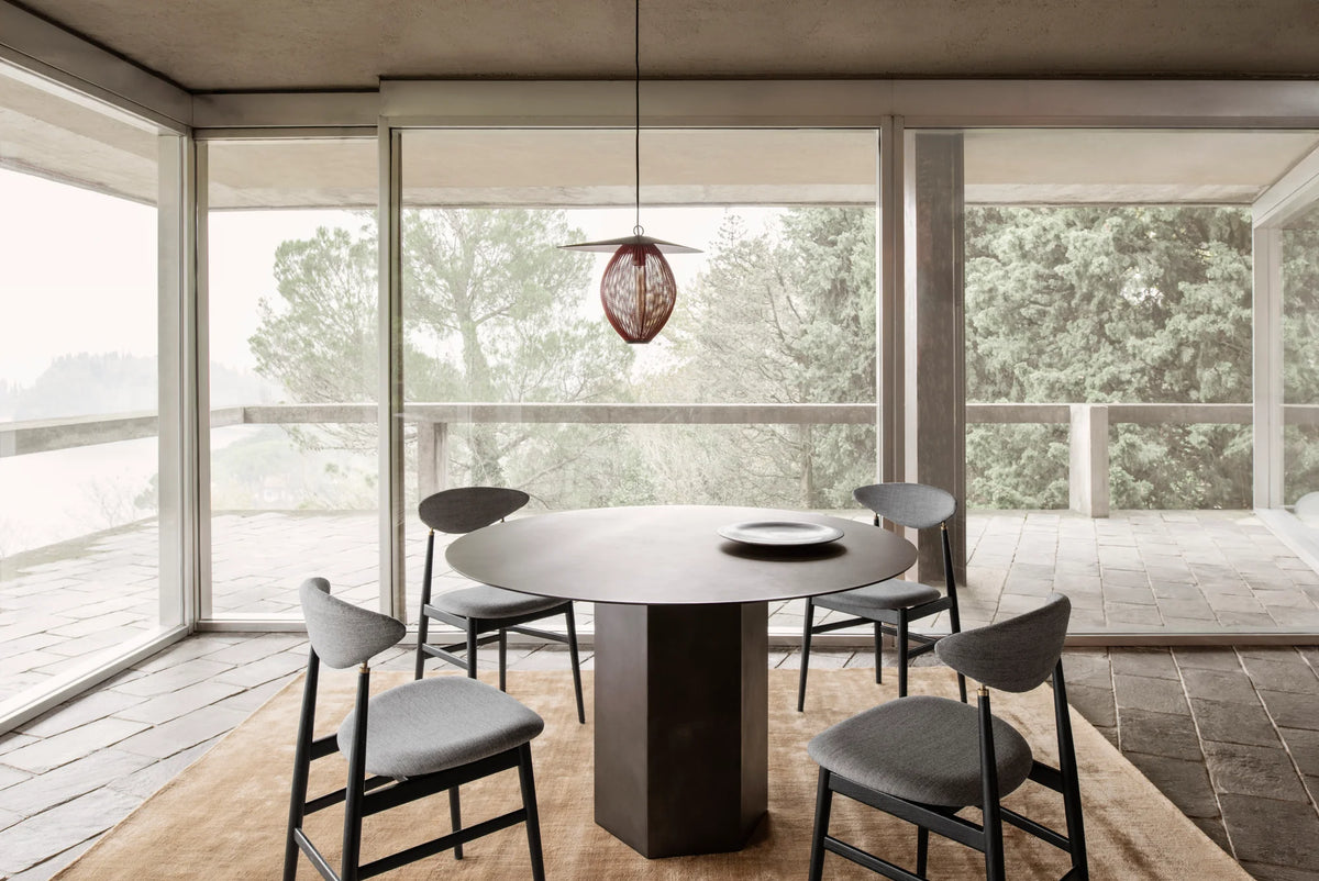 Gent 10616 Dining Chair - Black Stained Ash Semi Matt Lacquered/Fabric C (Vidar 4 0554)-7