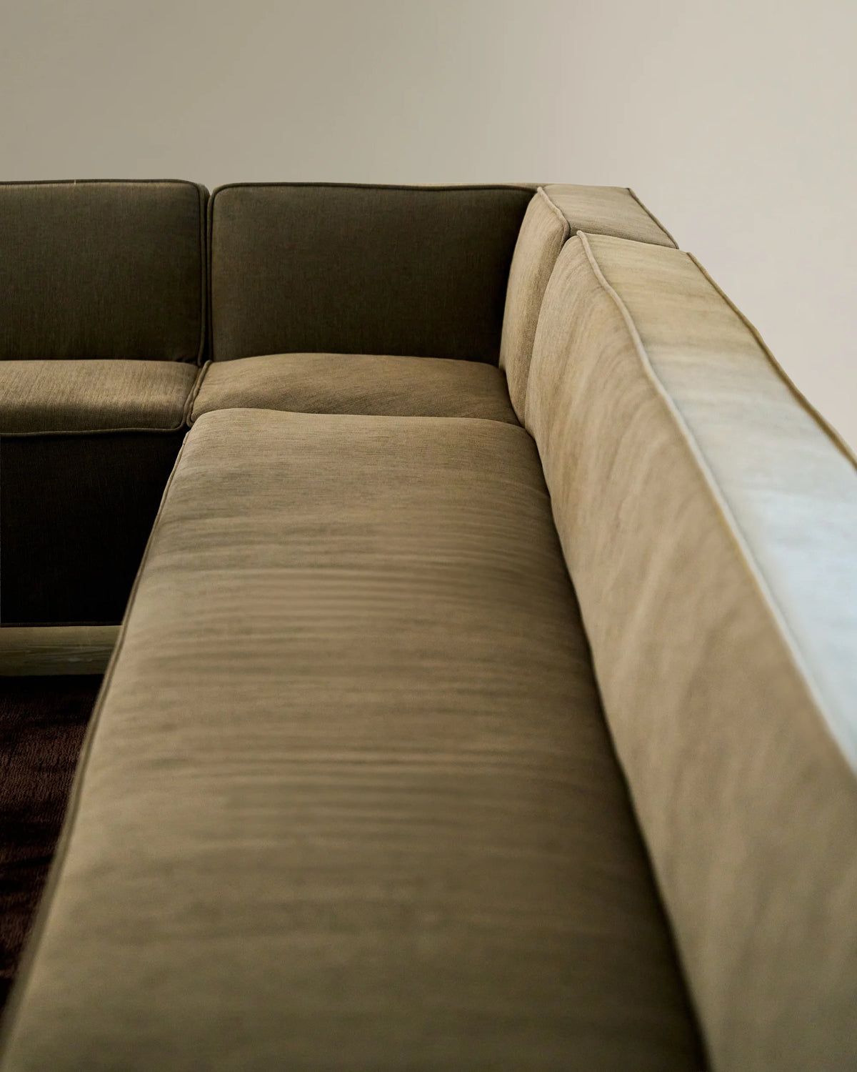 Modern 62697 Line Dining Sofa - Black Semi Matt/Fabric A (Guest 0270)