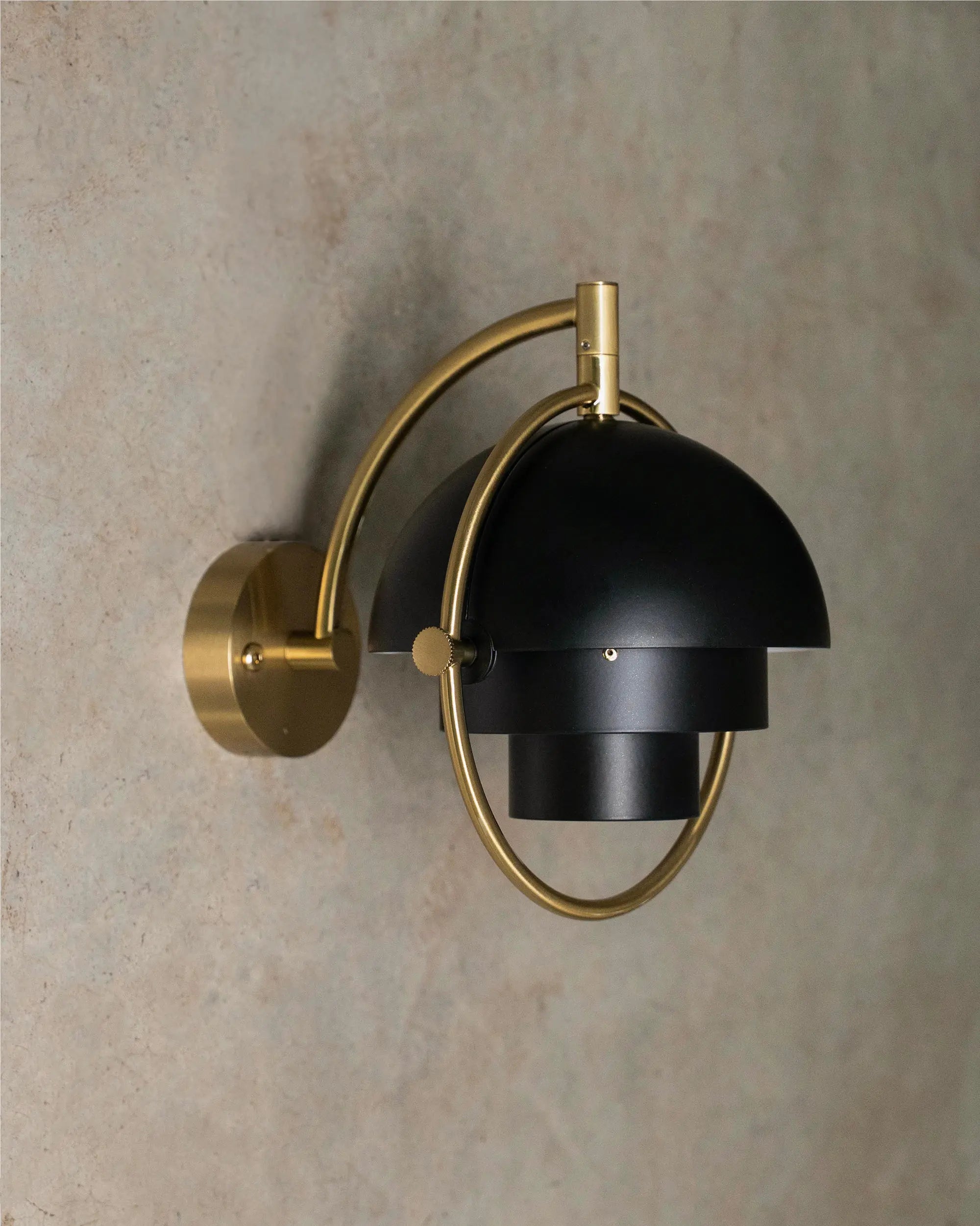 Multi-Lite Wall Lamp - Brass/Black Semi Matt-2