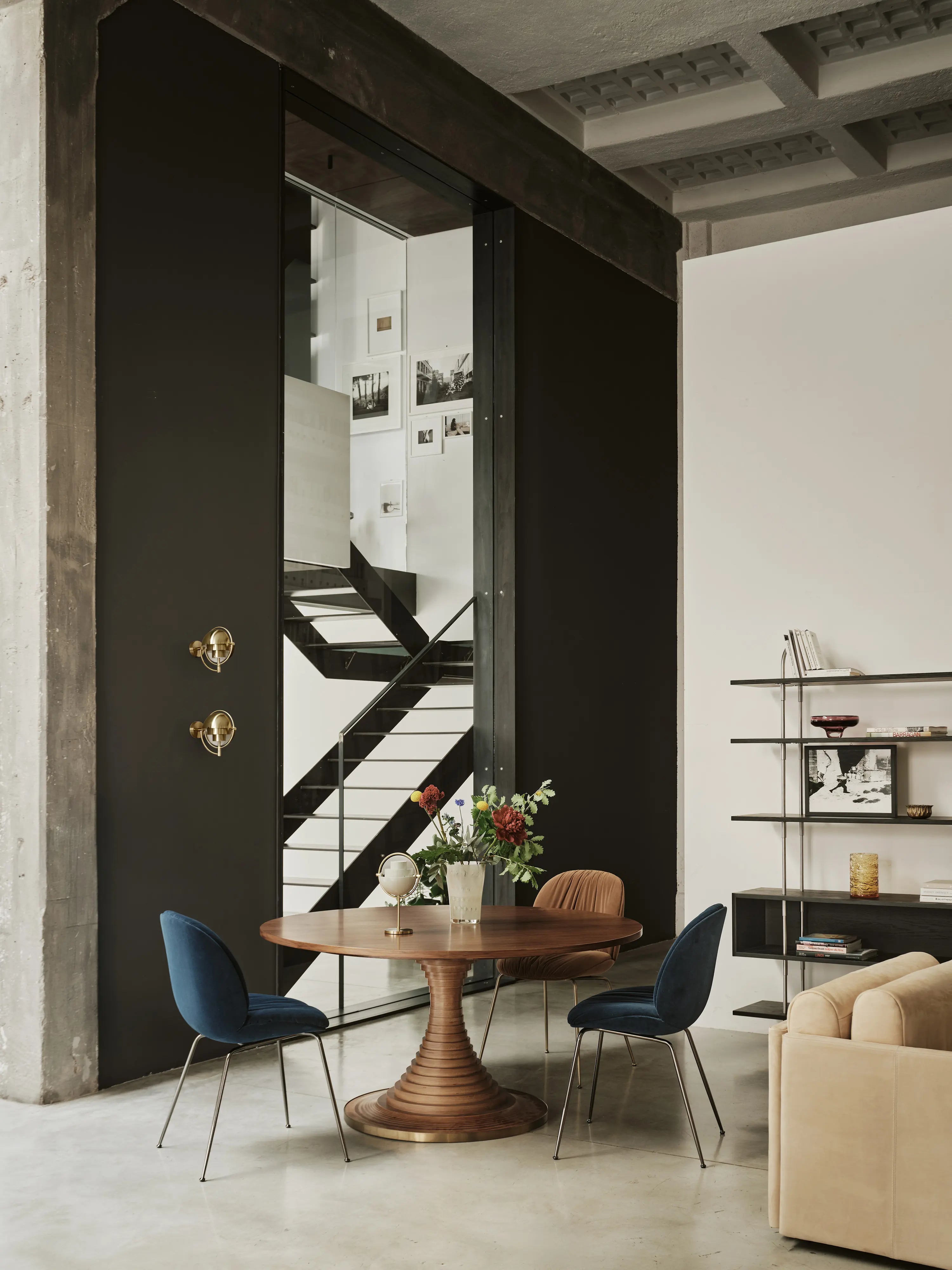 Multi-Lite Wall Lamp - Brass/Black Semi Matt-12