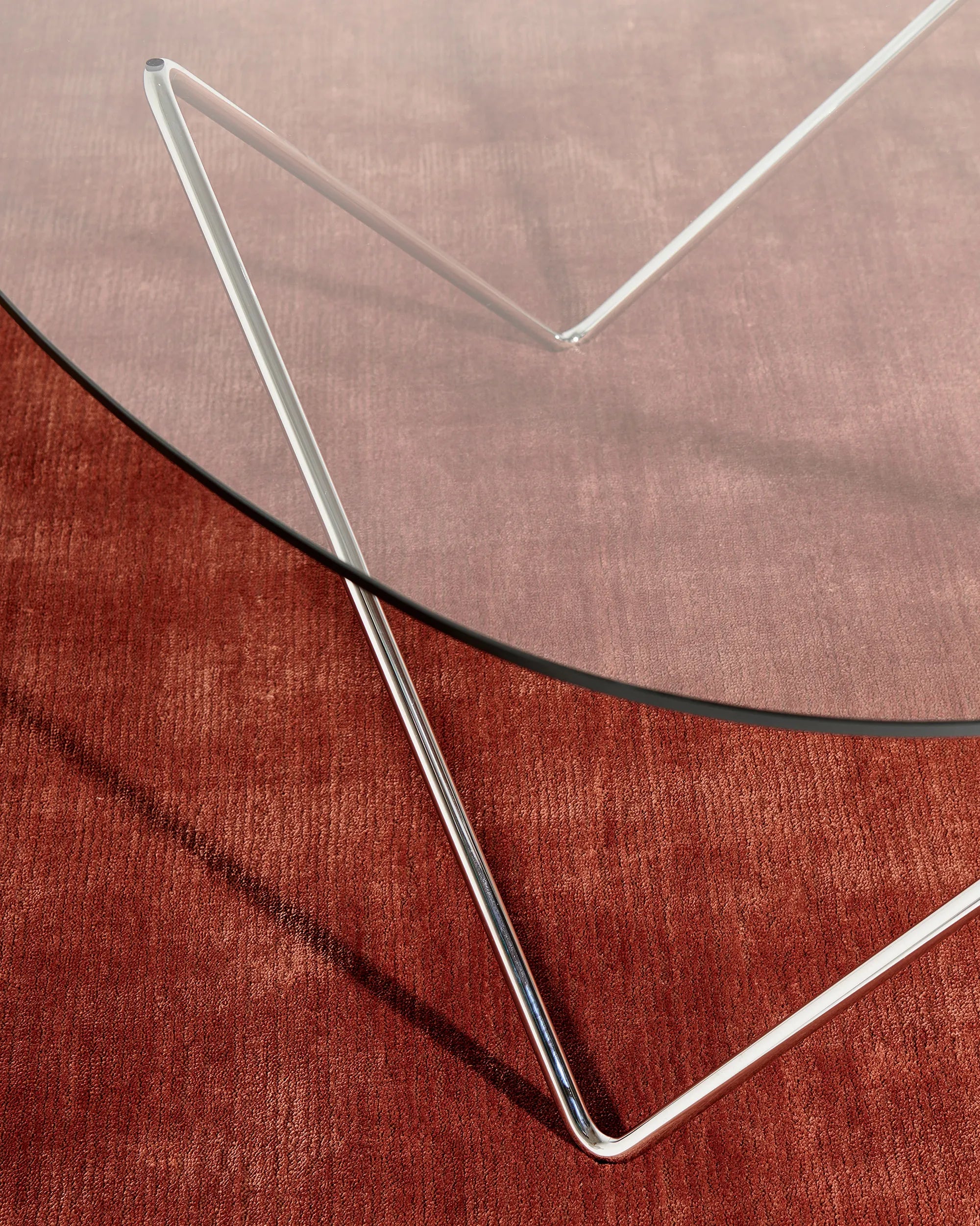 Pedrera 10116286 Coffee Table - Chrome/Transparent Glass-8