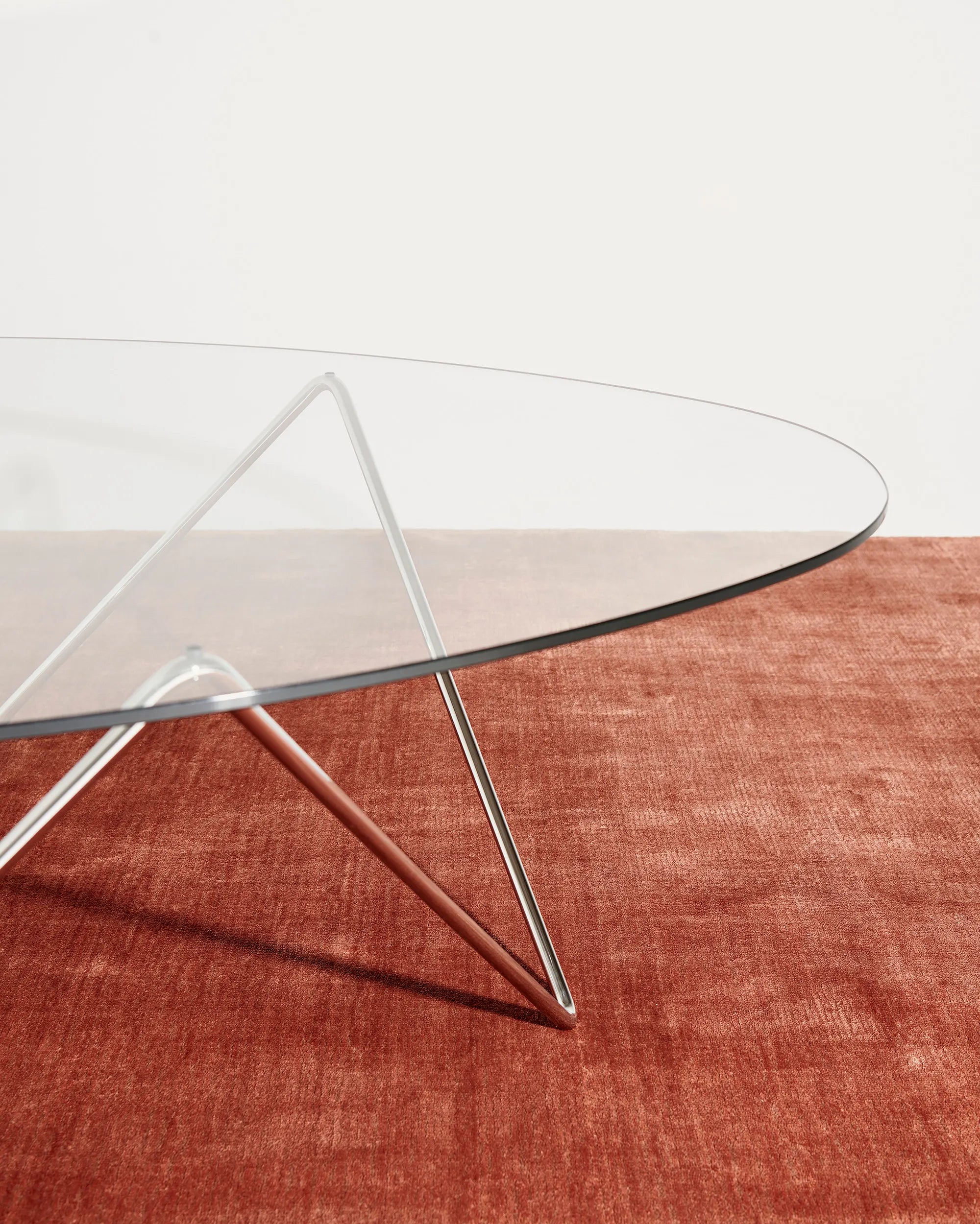 Pedrera 10116286 Coffee Table - Chrome/Transparent Glass-9