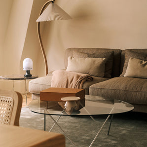 Pedrera 10014675 Coffee Table - Brass/Transparent Glass