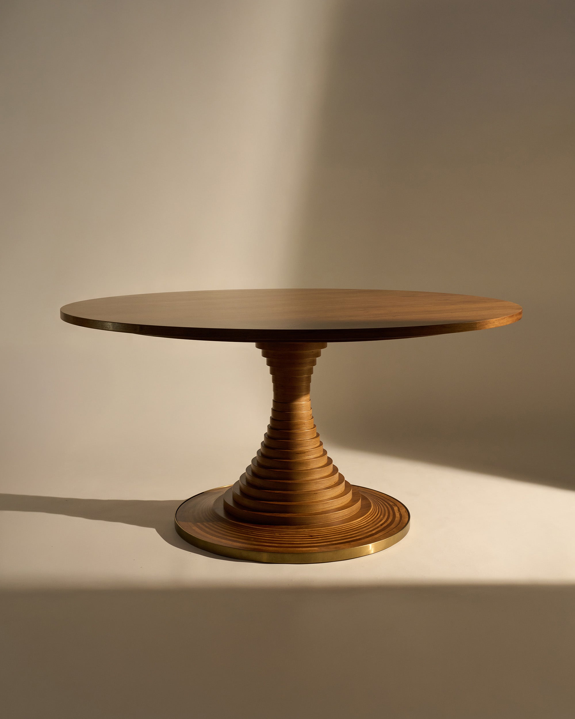 Tavolo A Dischi 150 Dining Table - American Walnut-3