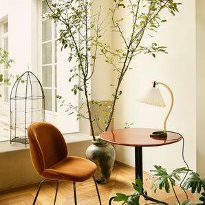 Carmel 10137220 Bistro Dining Table - Black Semi Matt/Rock Red