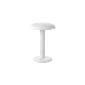 مصباح طاولة محمول من Gustave Residential - أبيض مطفي