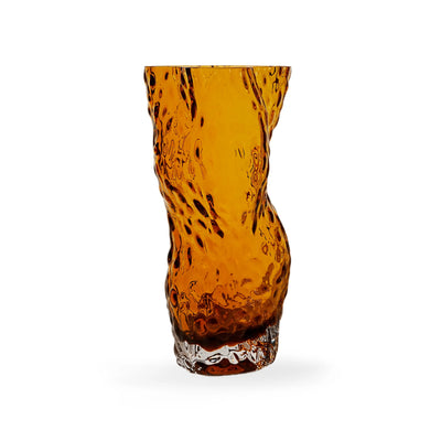 Ostrea Rock Glass Vase - Amber