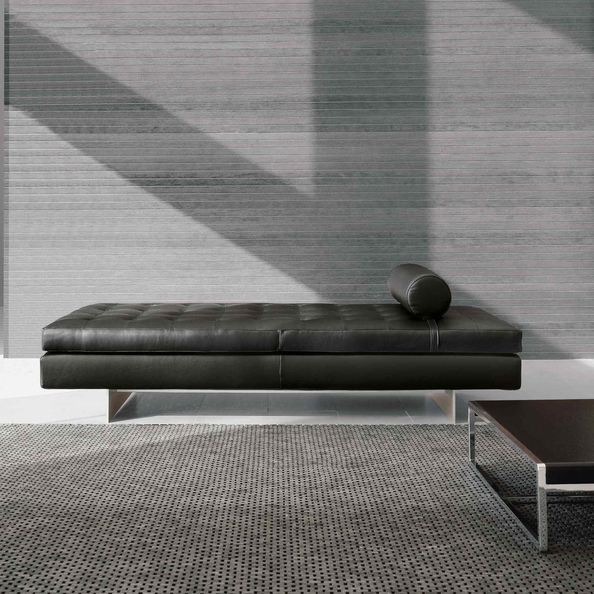 Haero D9 Daybed - Brushed Aluminum/Leather (E 1010)-2