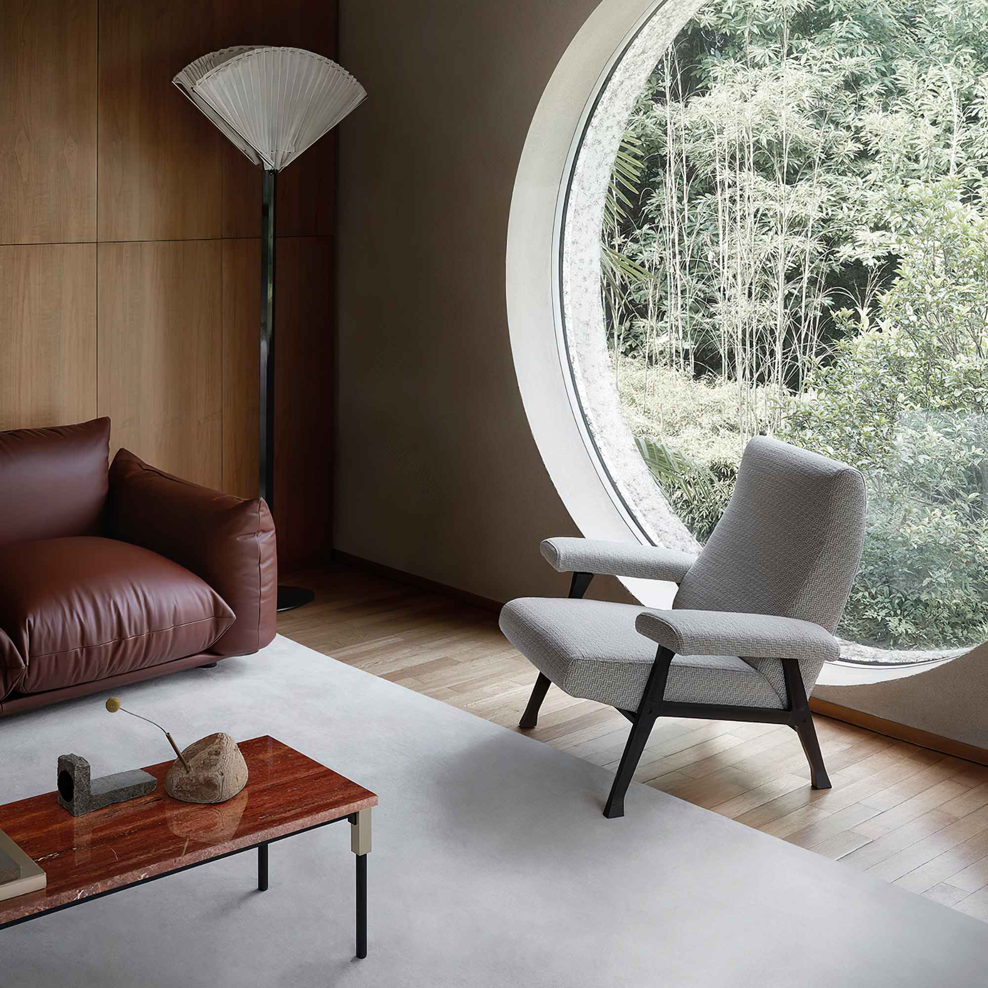 Hall 3500 Armchair - Chocolate Stained Ash/Fabric T4 (Lucky 10)-3