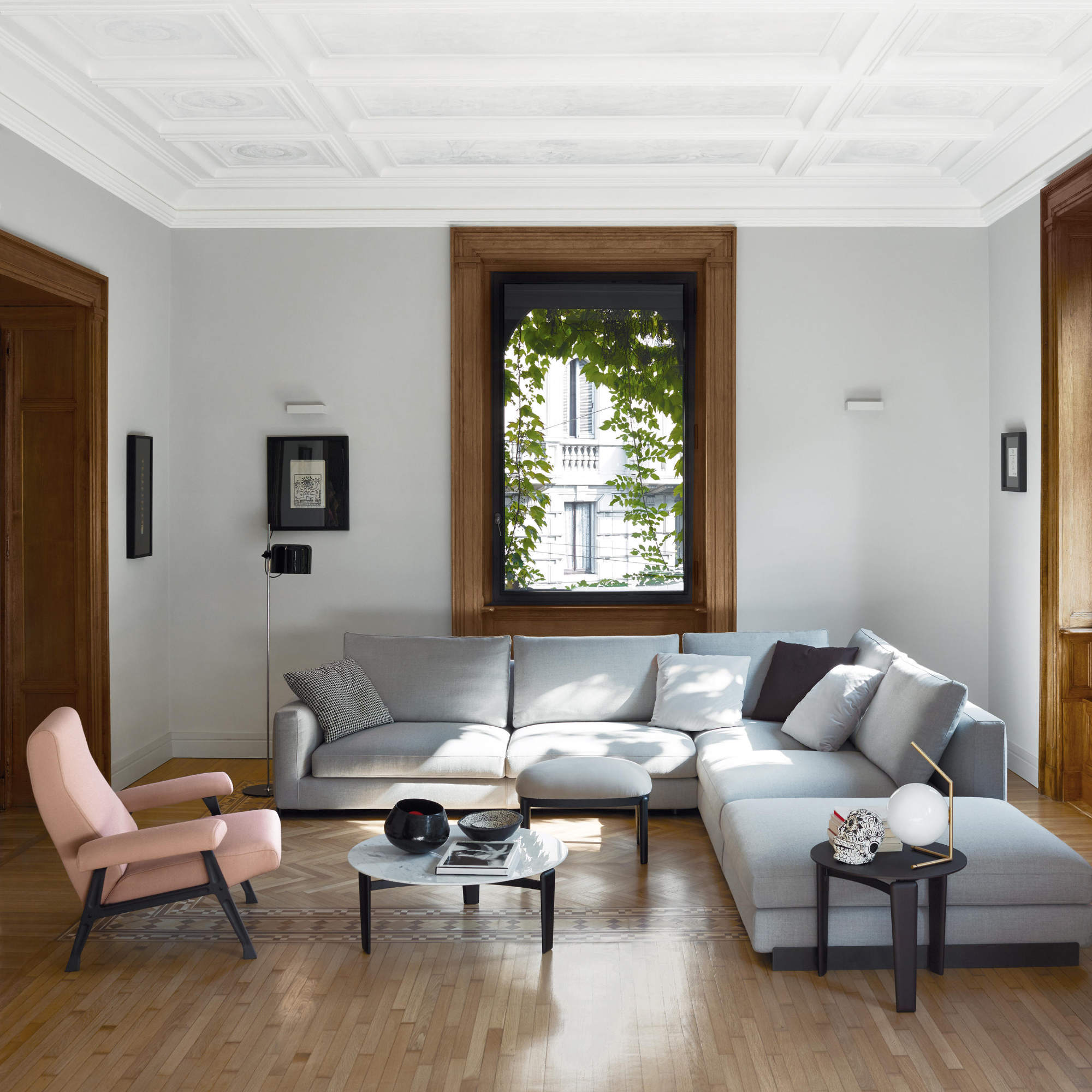 Hall 3500 Armchair - Wenge/Fabric T4 (Lucky 10)-8
