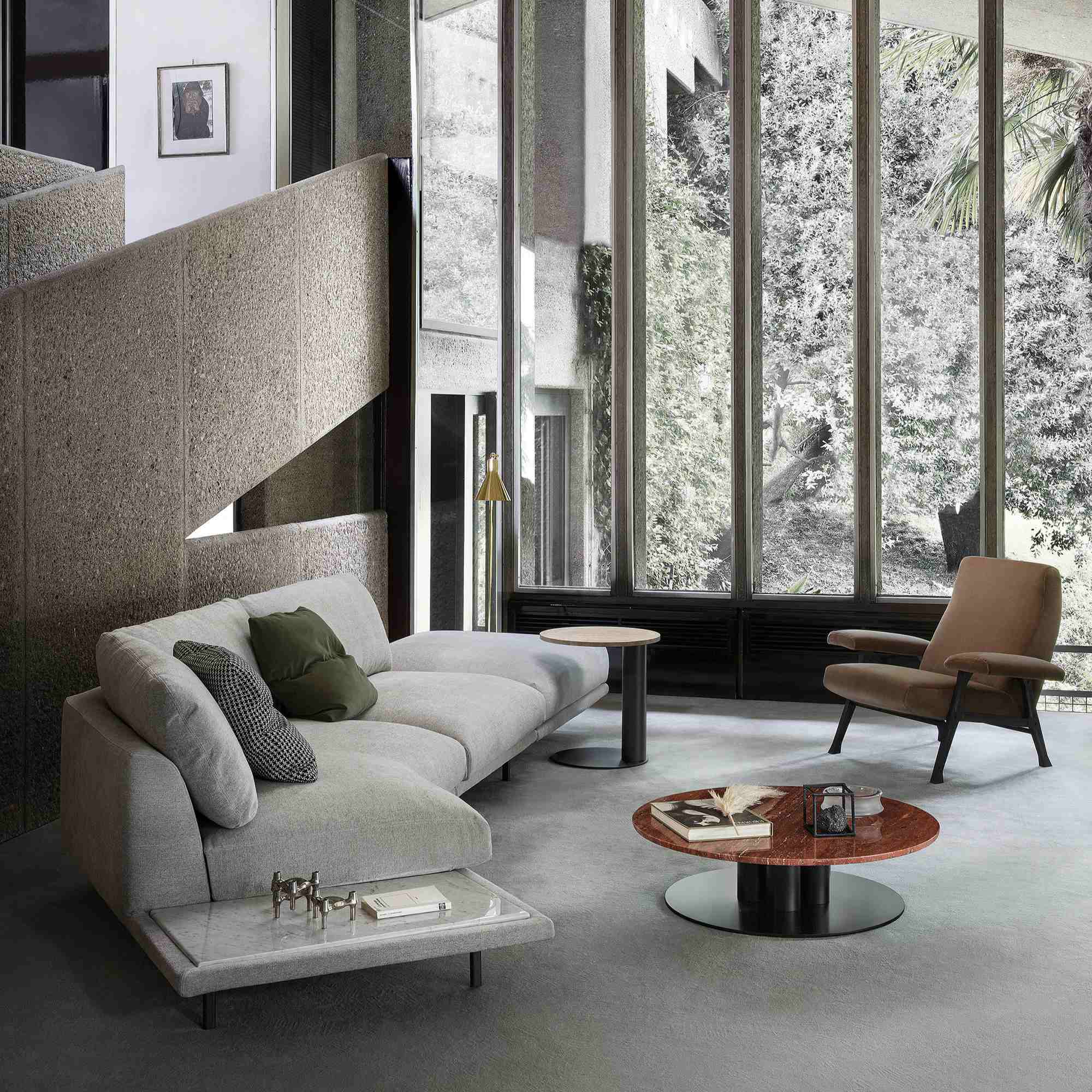 Hall 3500 Armchair - Chocolate Stained Ash/Velvet T4 (Mistral 05)
