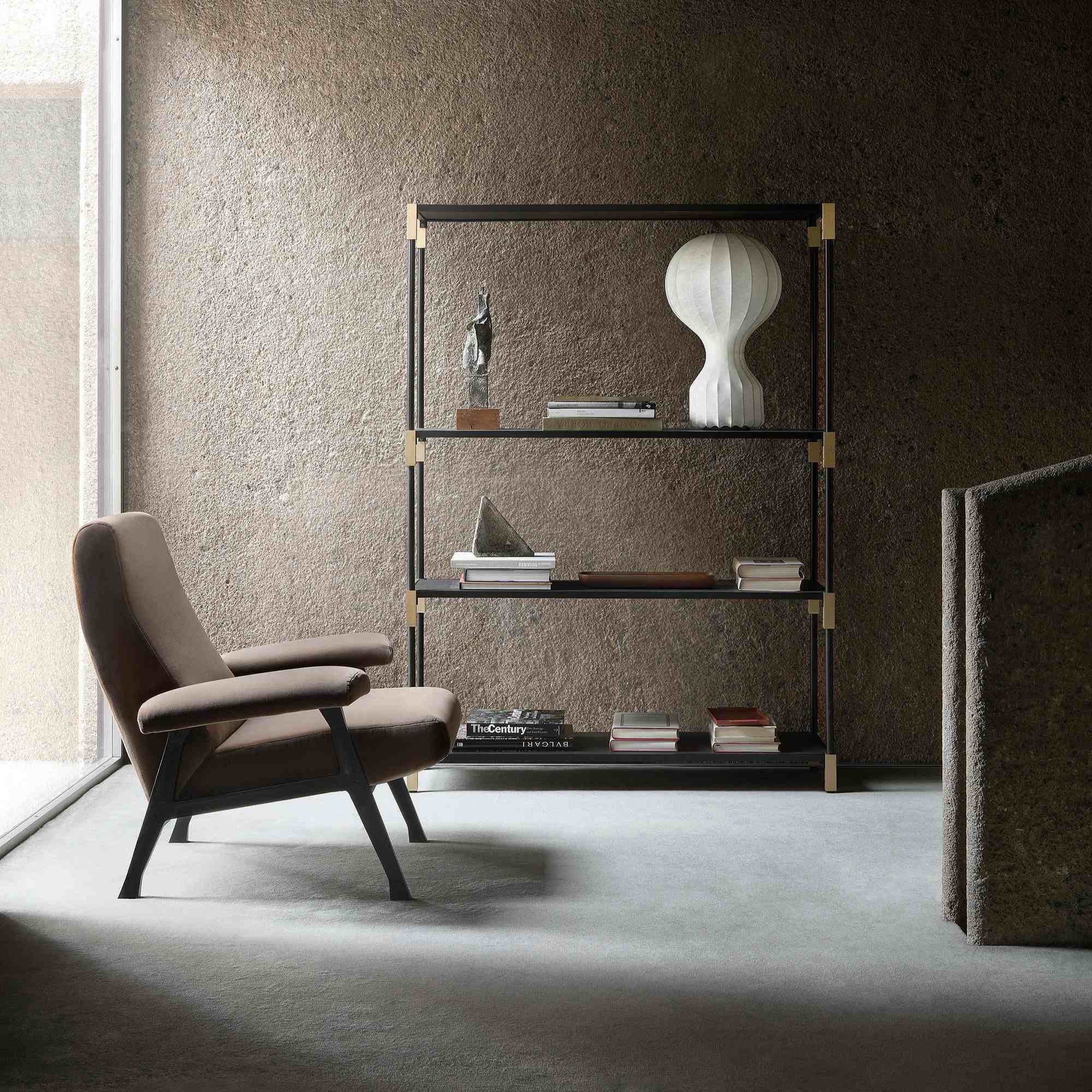 Hall 3500 Armchair - Wenge/Fabric T4 (Lucky 10)-4