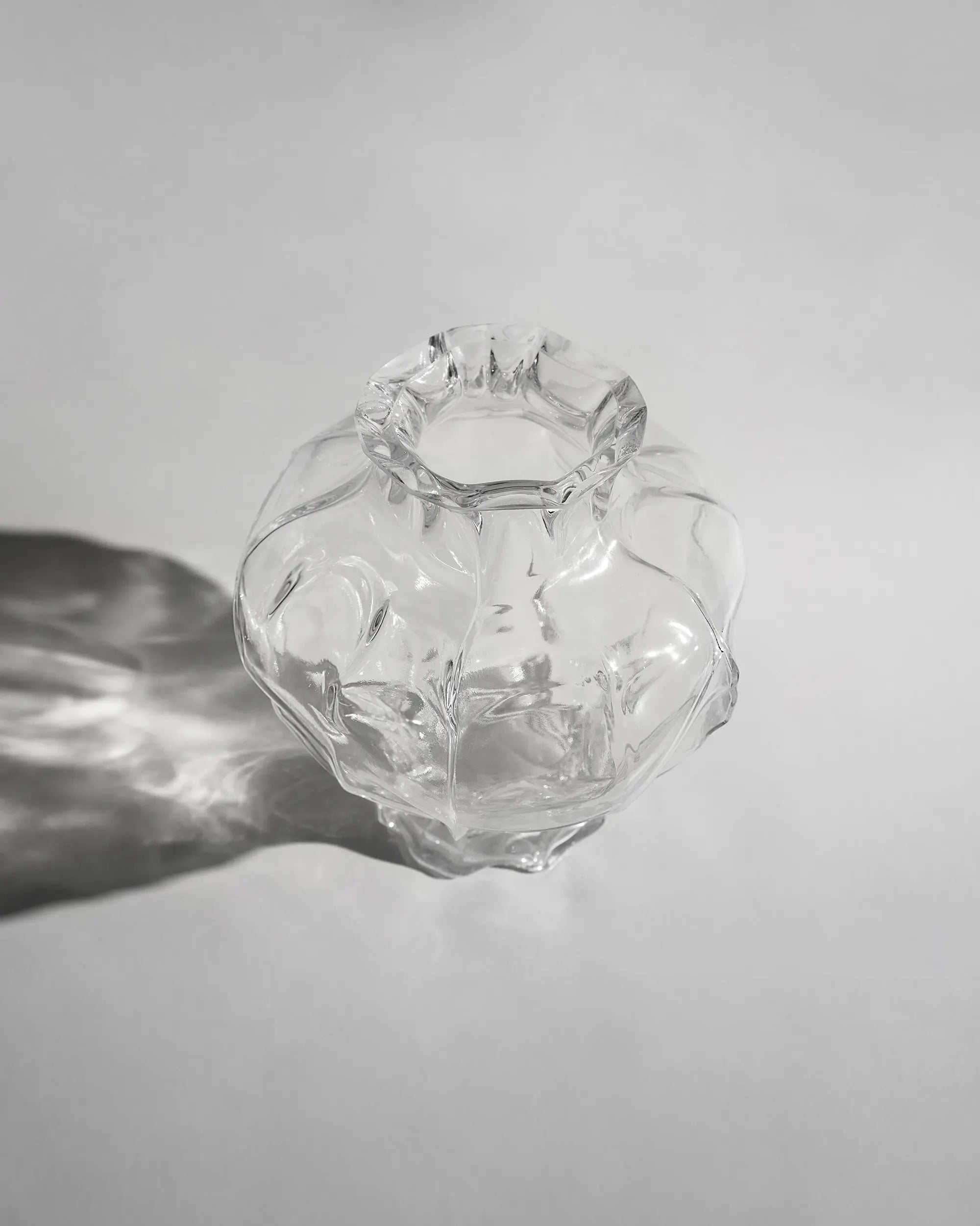 Ammonit Large Vase - Clear-3