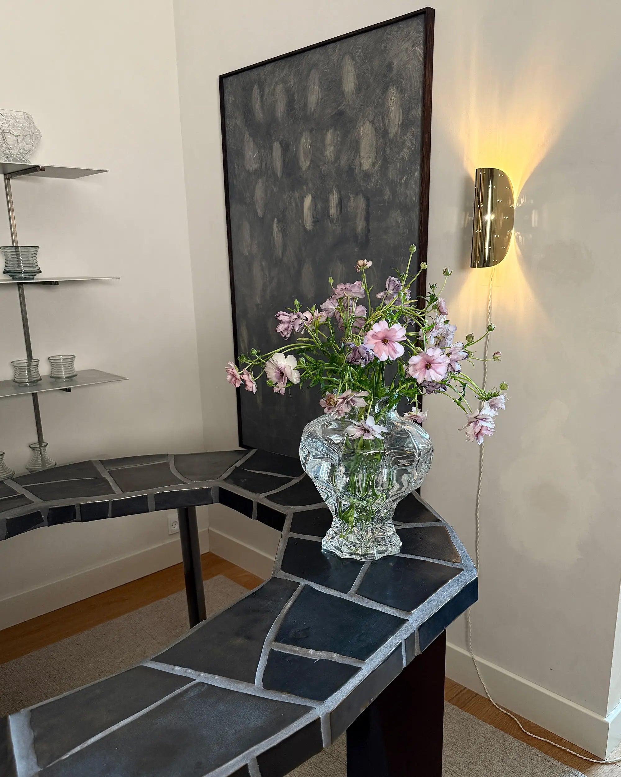 Ammonit Large Vase - Clear-4