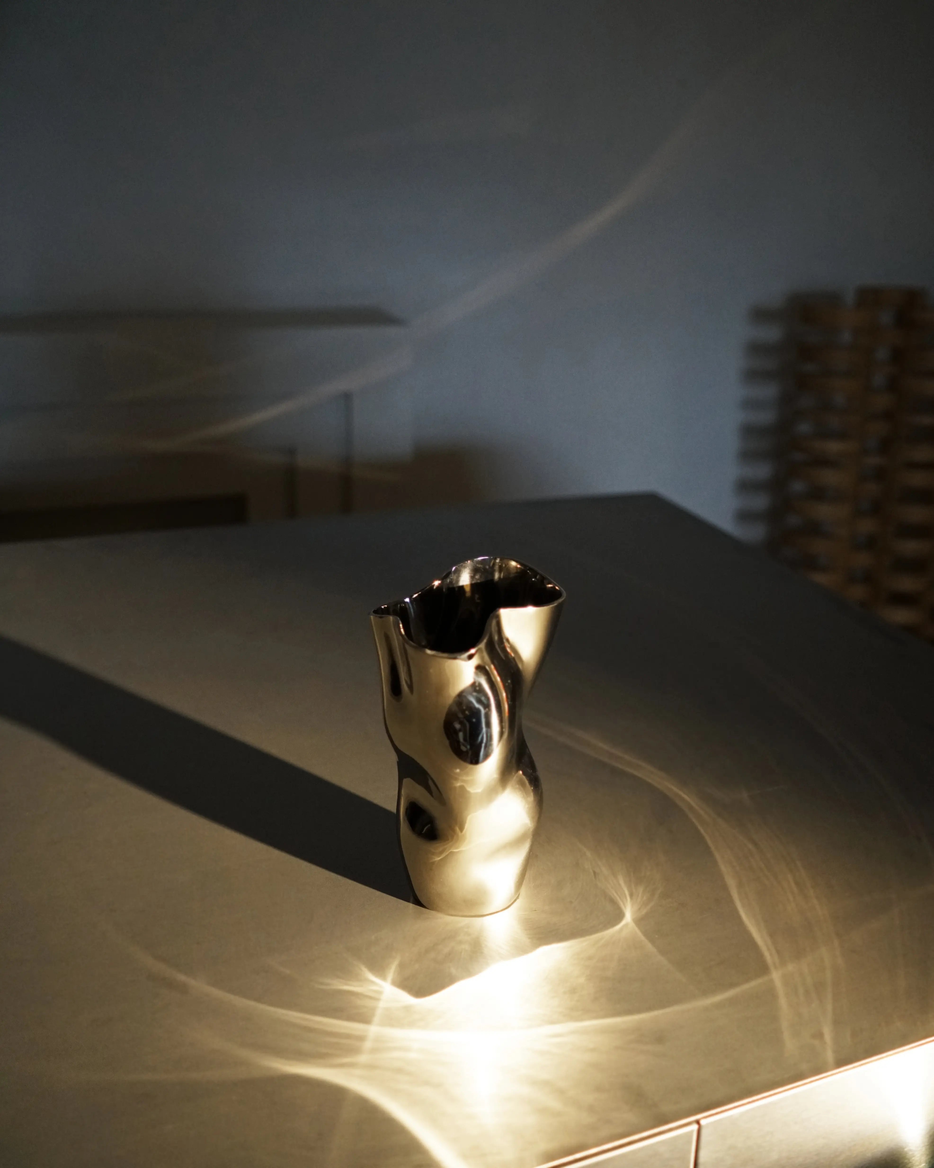 Ostrea 25 Vase - Titanium-4