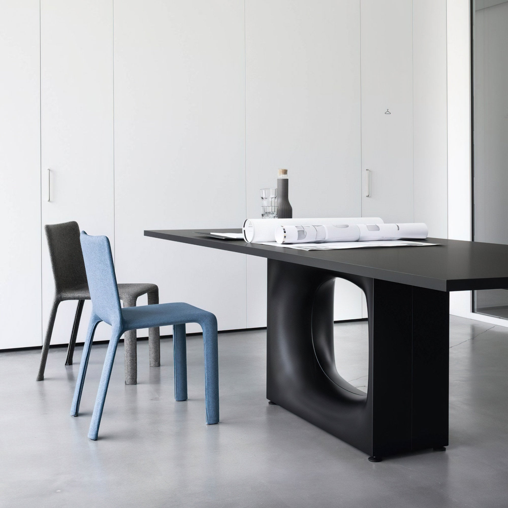 Holo 01HOL18 Dining Table - Exclusive Onyx Black/Black Oak Effect-4
