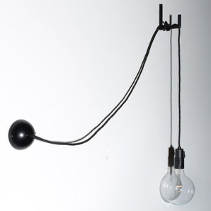 Hook Plug Wall Lamp - Black