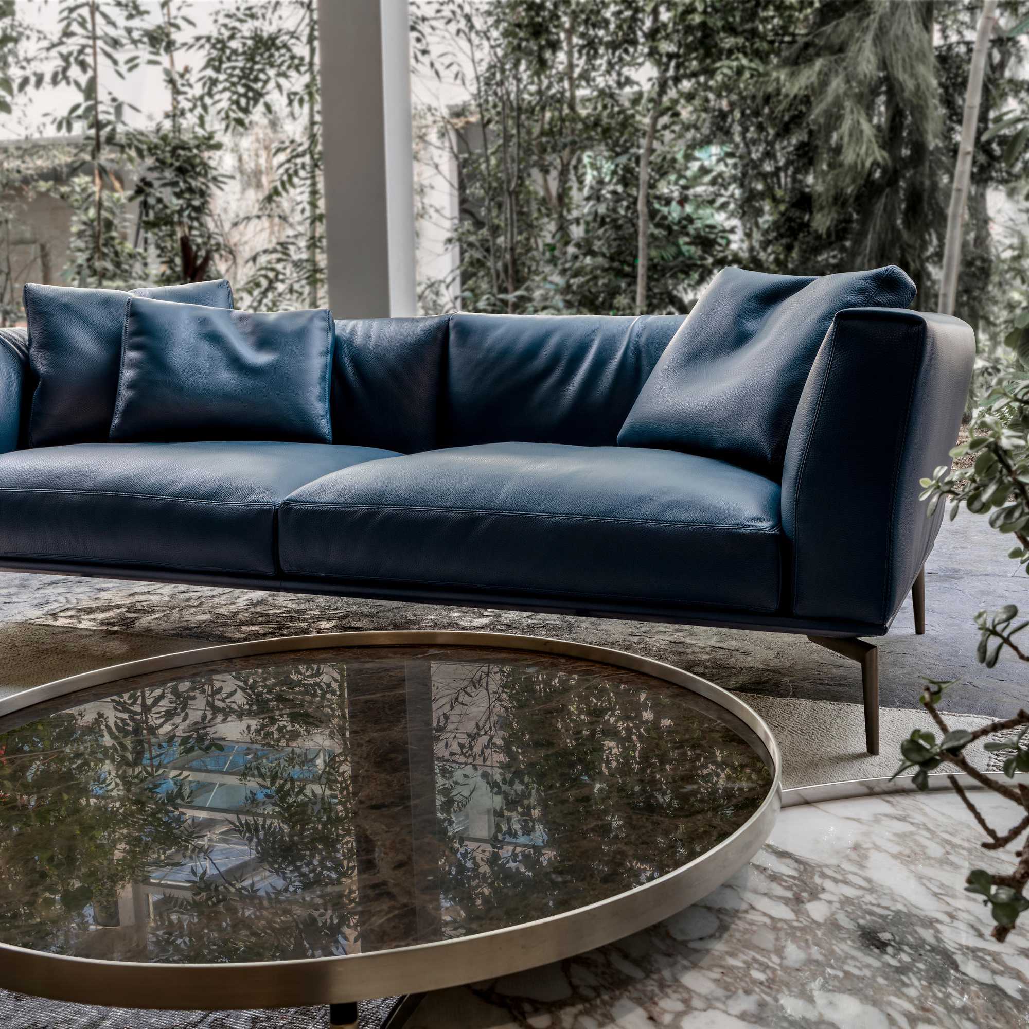 Horizon DHZ263 Sofa - Dark Brown/Fabric C (2341)-4