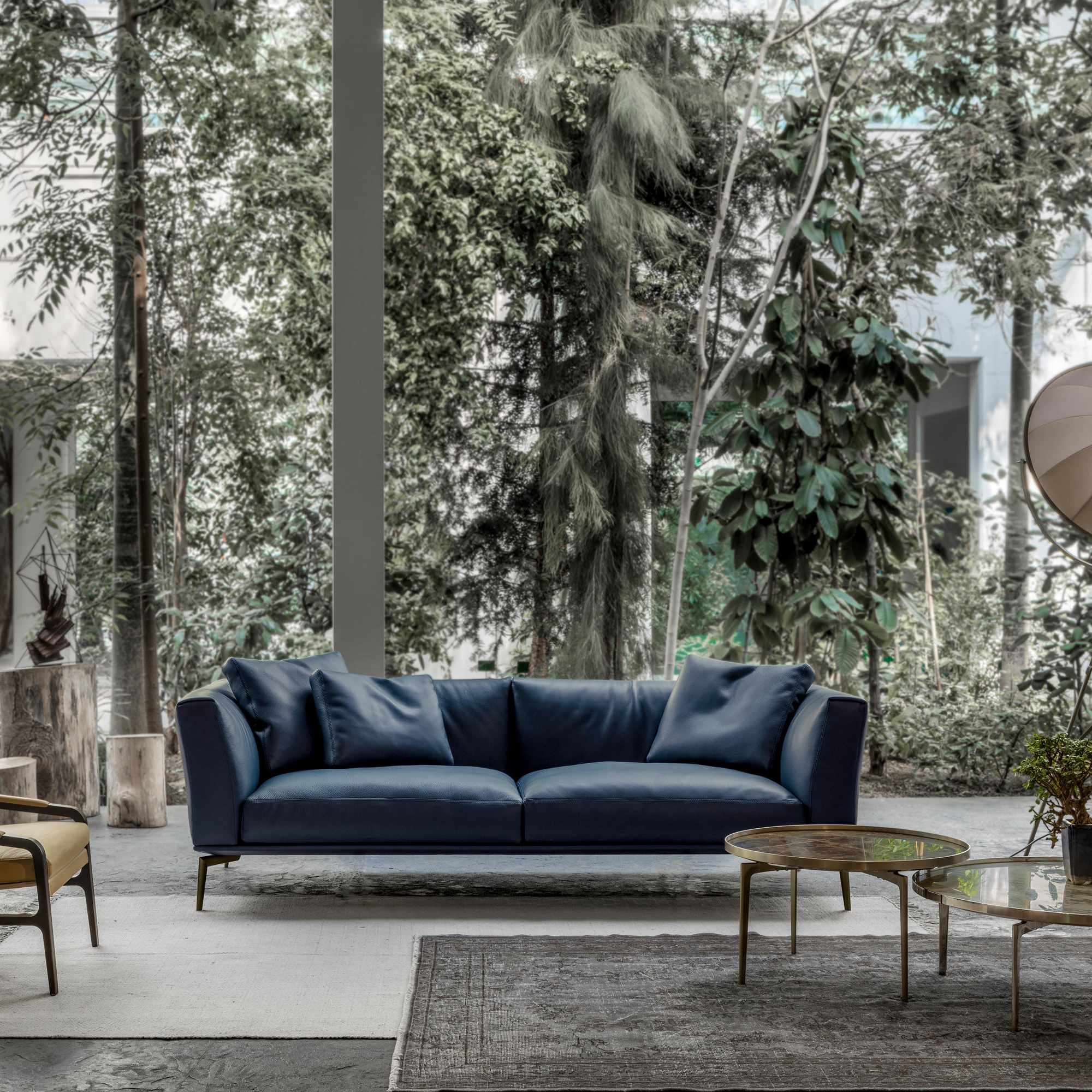 Horizon DHZ263 Sofa - Dark Brown/Fabric C (2341)-2