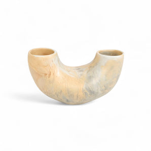 Horn Vase - Large/Sandy Pearl
