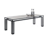 Hotline MHO14240VF Dining Table - RAL 9017/Transparent Black Fume