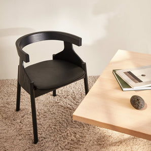Howdoyoudo Dining Chair - Black/Leather Elmosoft (Black 99999)