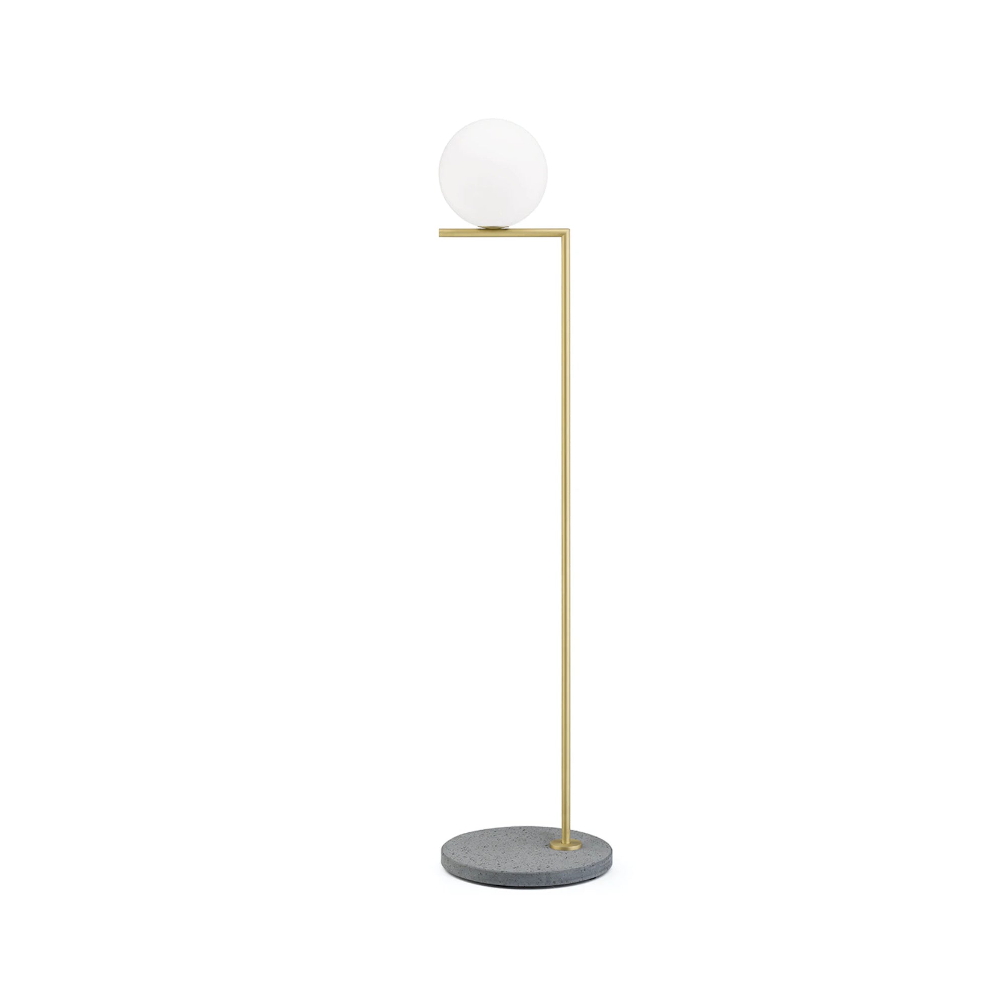 IC Lights 1 Outdoor Floor Lamp - Grey Lava/Brass-1