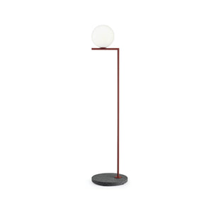 IC Lights 1 Outdoor Floor Lamp - Black Lava/Red