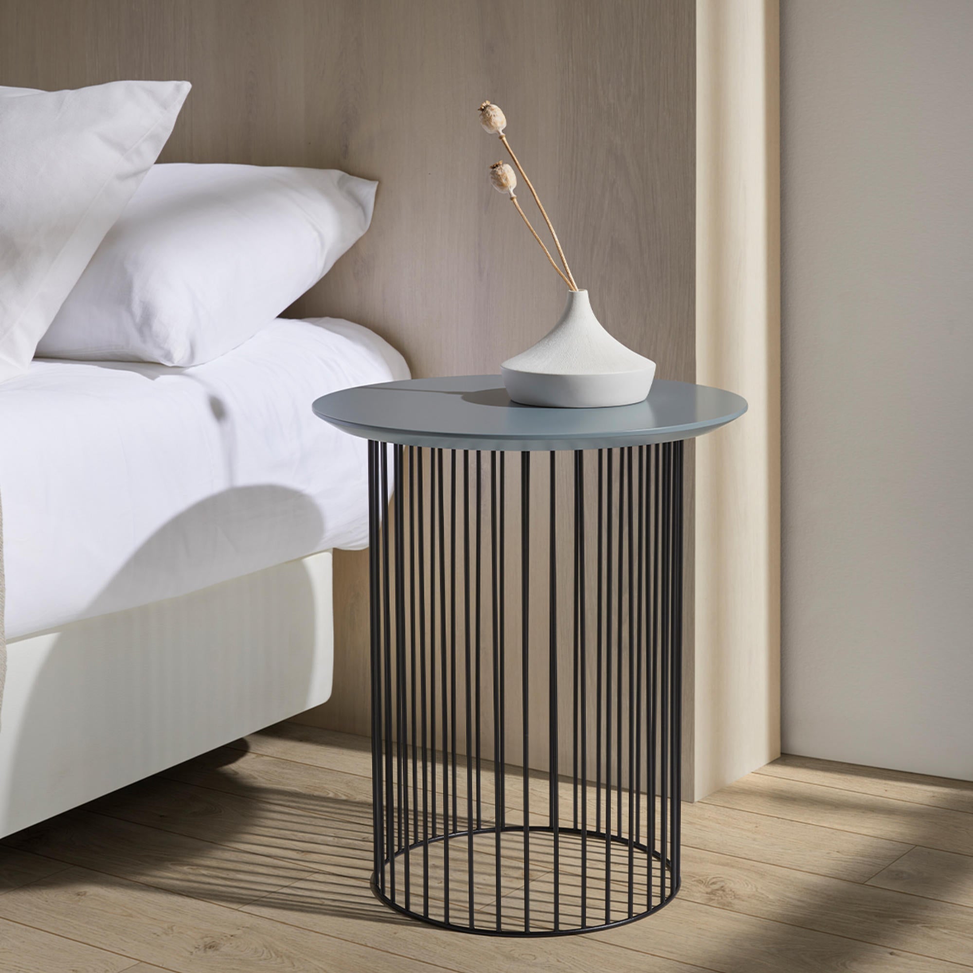 Idra IDRA-55R Side Table - Black/Sand-2