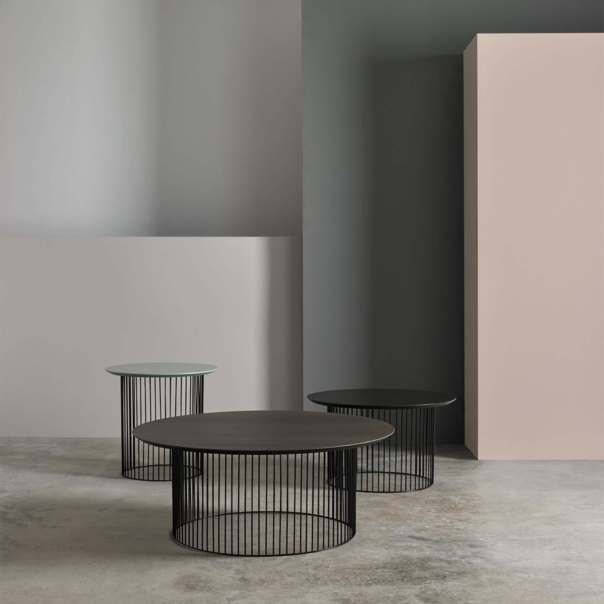 Idra IDRA-55R Side Table - Black/Sand-6