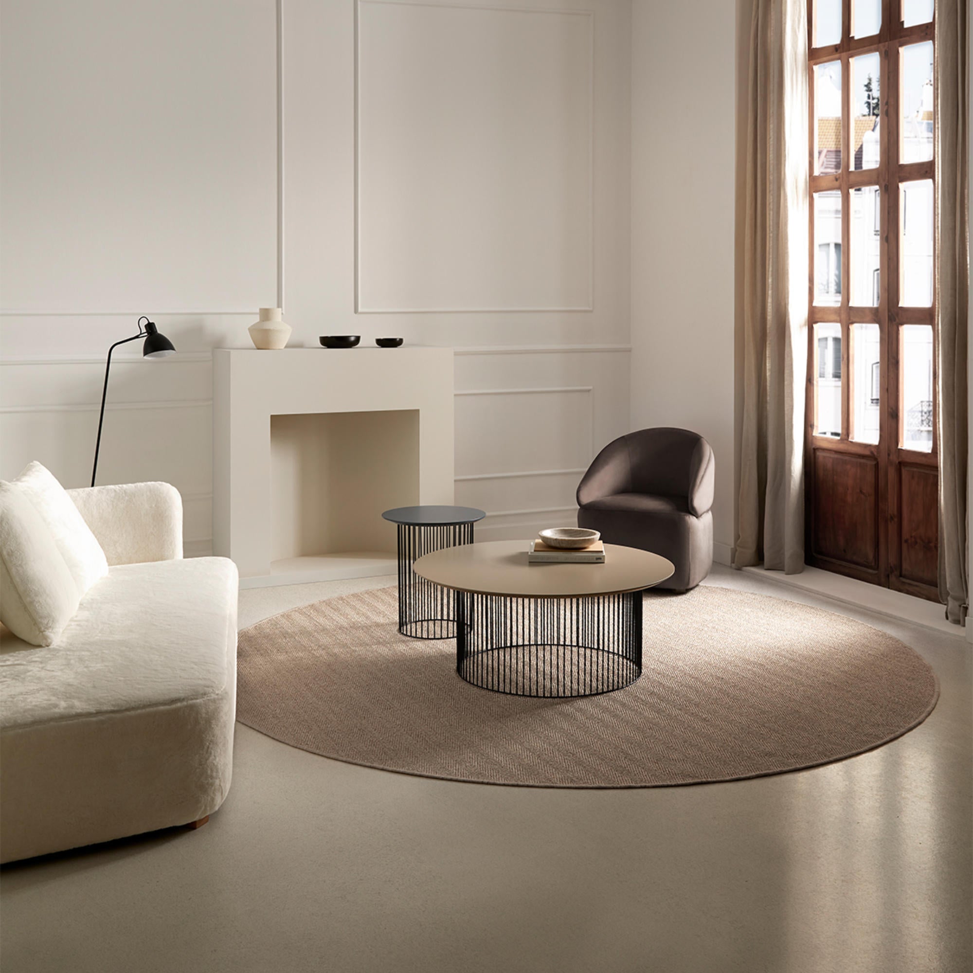 Idra IDRA-55R Side Table - Black/Sand-8