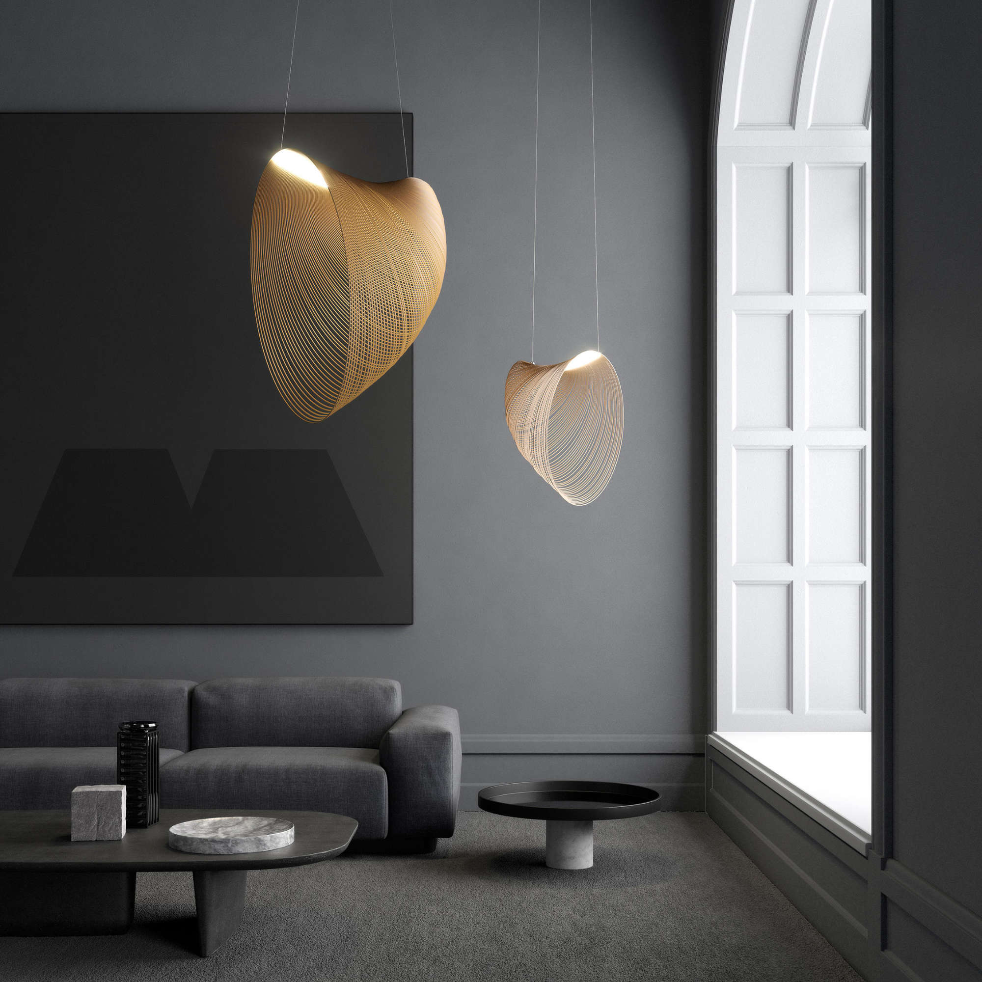 Illan D82S1 Pendant Lamp - Birch-4