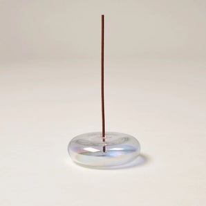 Incense Glass Vessel Holder - Iridescent