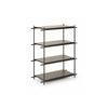 Innocent 2 Bookcase - Black Iron/Black Oak