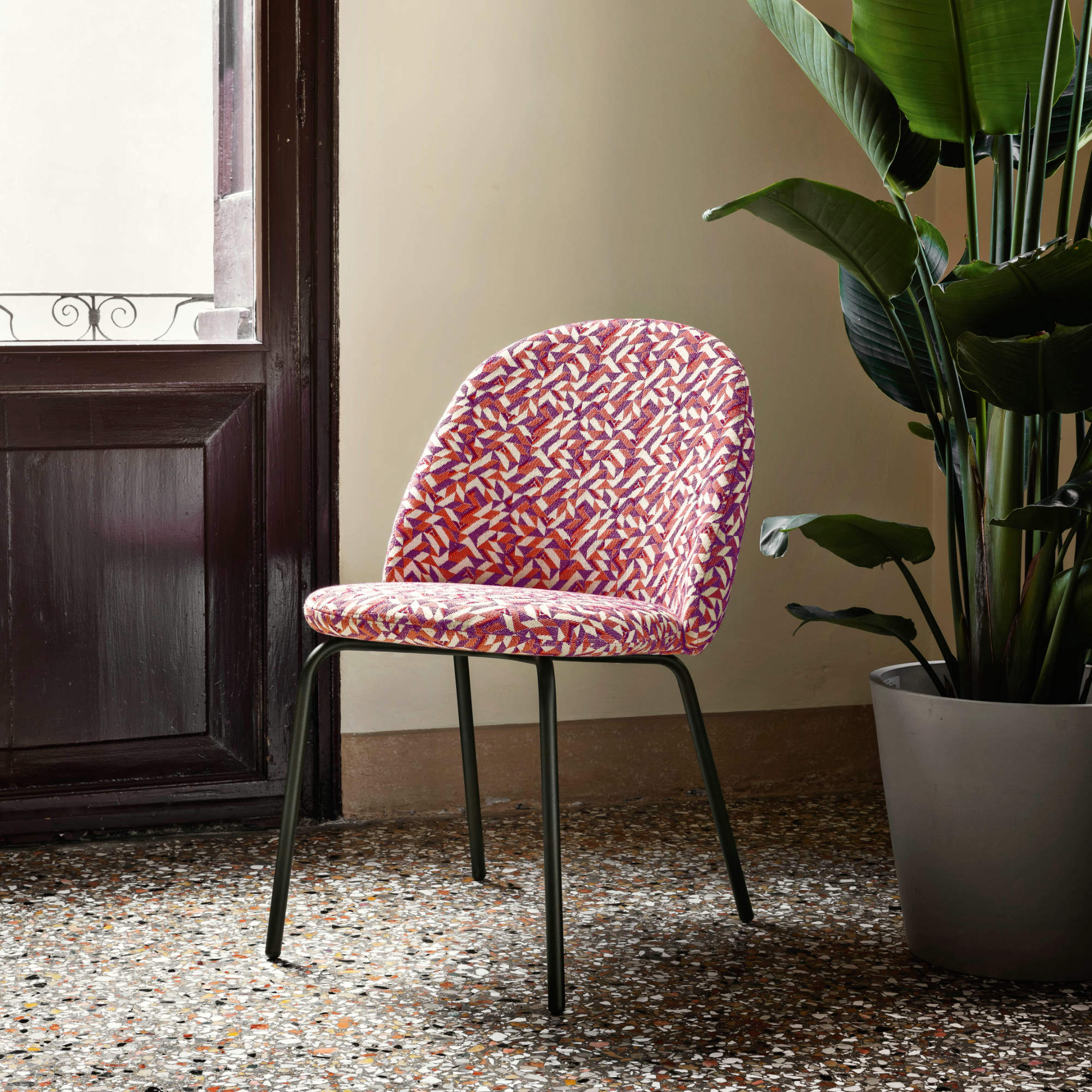 Iola SD 53 Dining Chair - Fabric C (Gubbio 44)-4