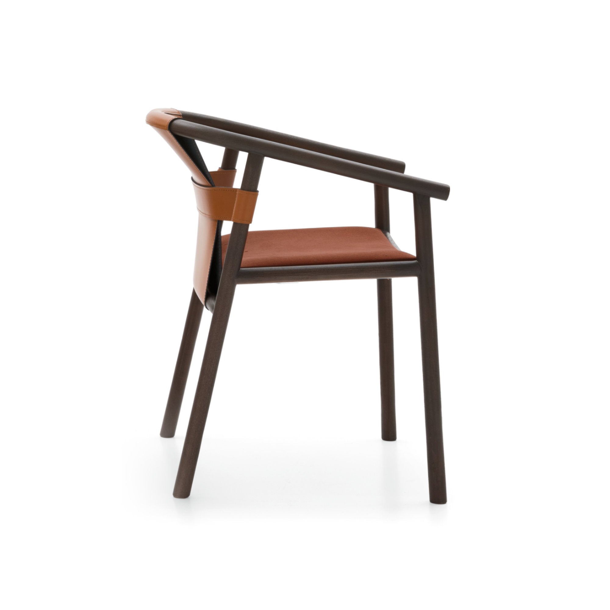 Isa ISAXS1000 Dining Chair - Leather CR01/Fabric T (Tallin 015)-3