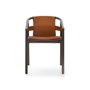 Isa ISAXS1000 Dining Chair - Leather CR01/Fabric T (Tallin 015)