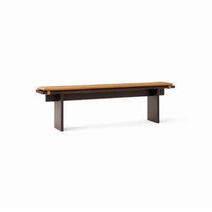 Ita OS5 Bench - Dark Stained Oak/Leather (Cognac Noble Aniline)