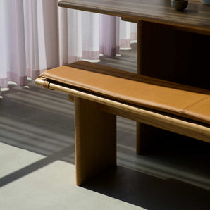 Ita OS5 Bench - Oak/Leather (Cognac Noble Aniline)