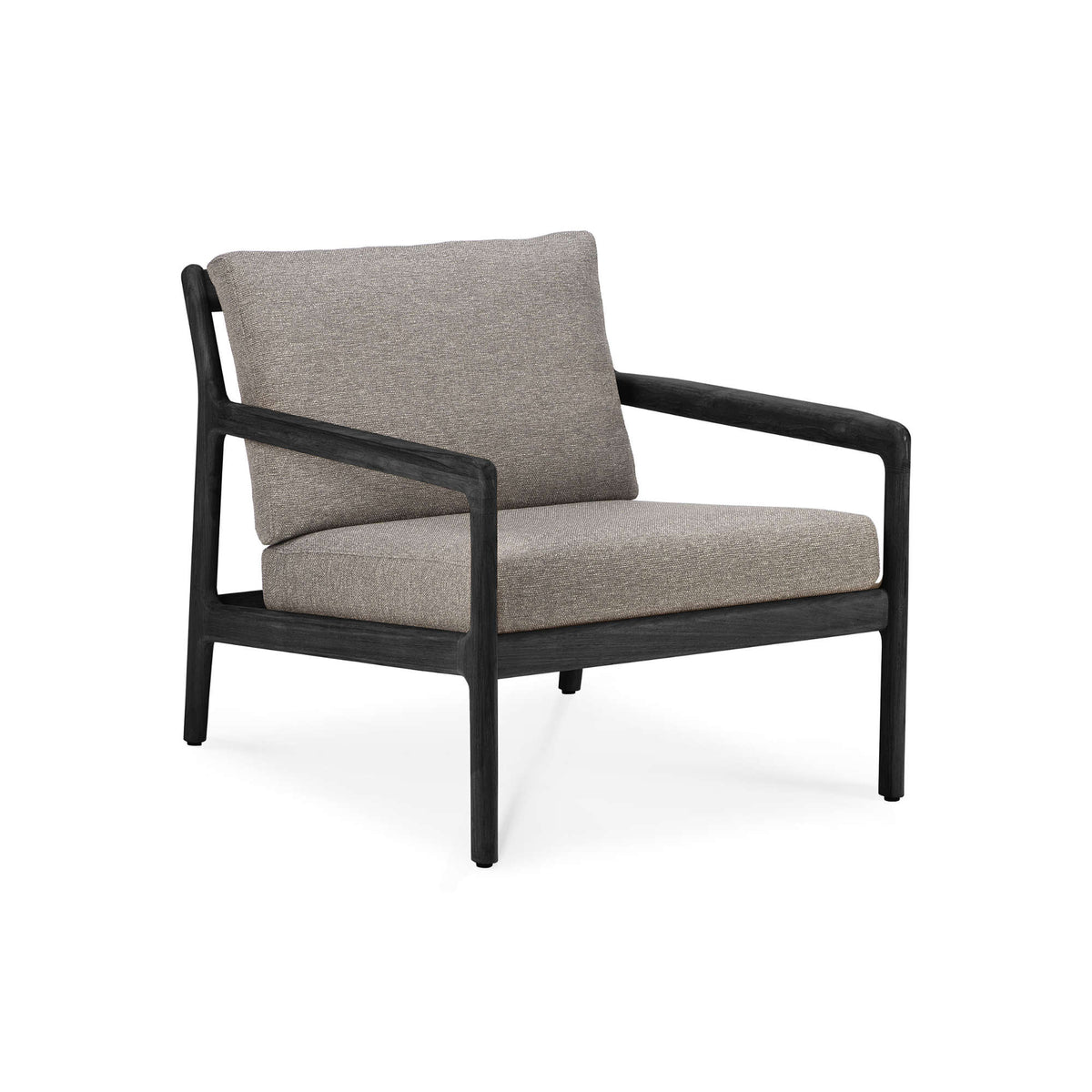 Jack 10234 Outdoor Lounge Chair - Teak Black/Fabric (Mocha)-1