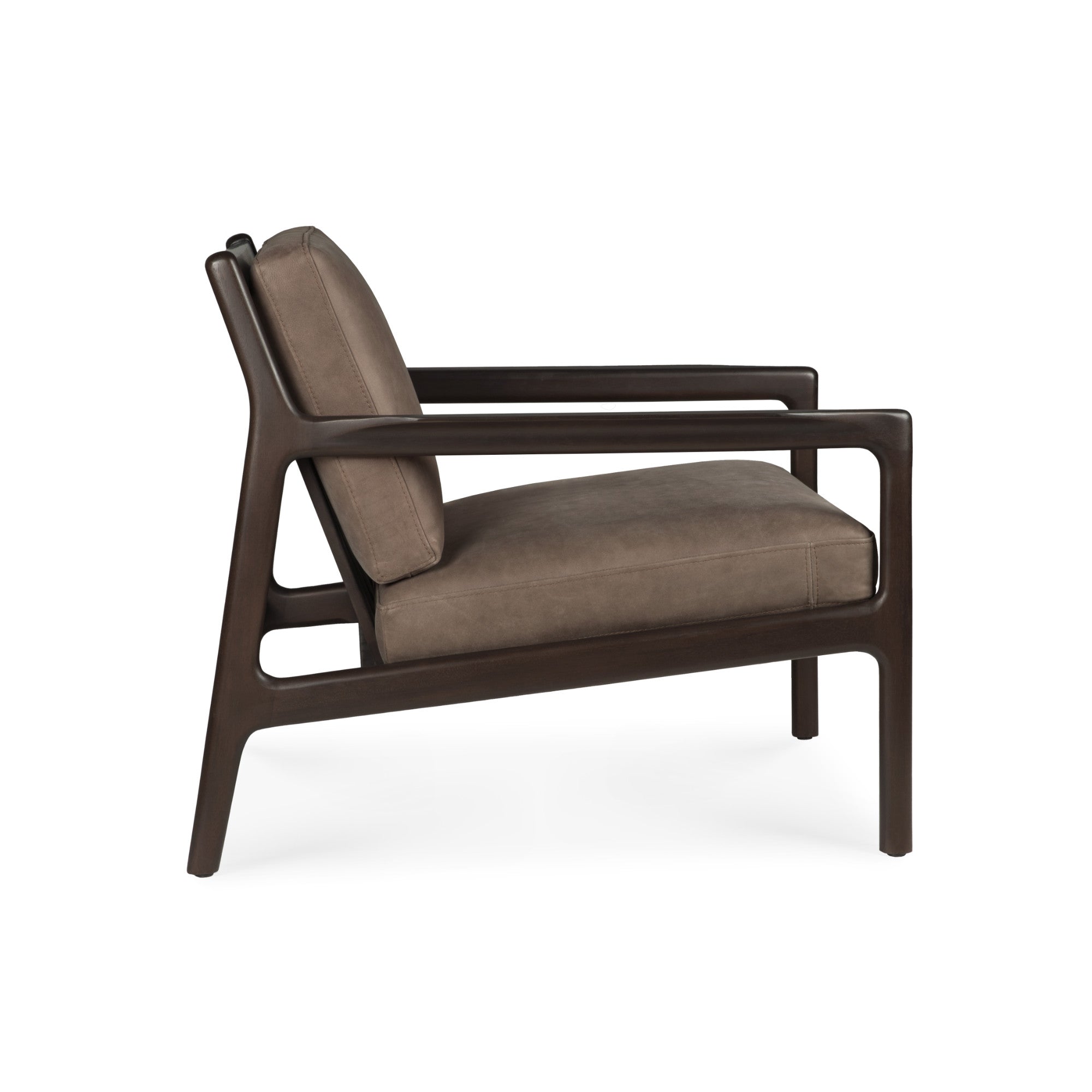 Jack 35104 Lounge Chair - Mahogany Dark Brown/Leather (Terra Nubuck)-5