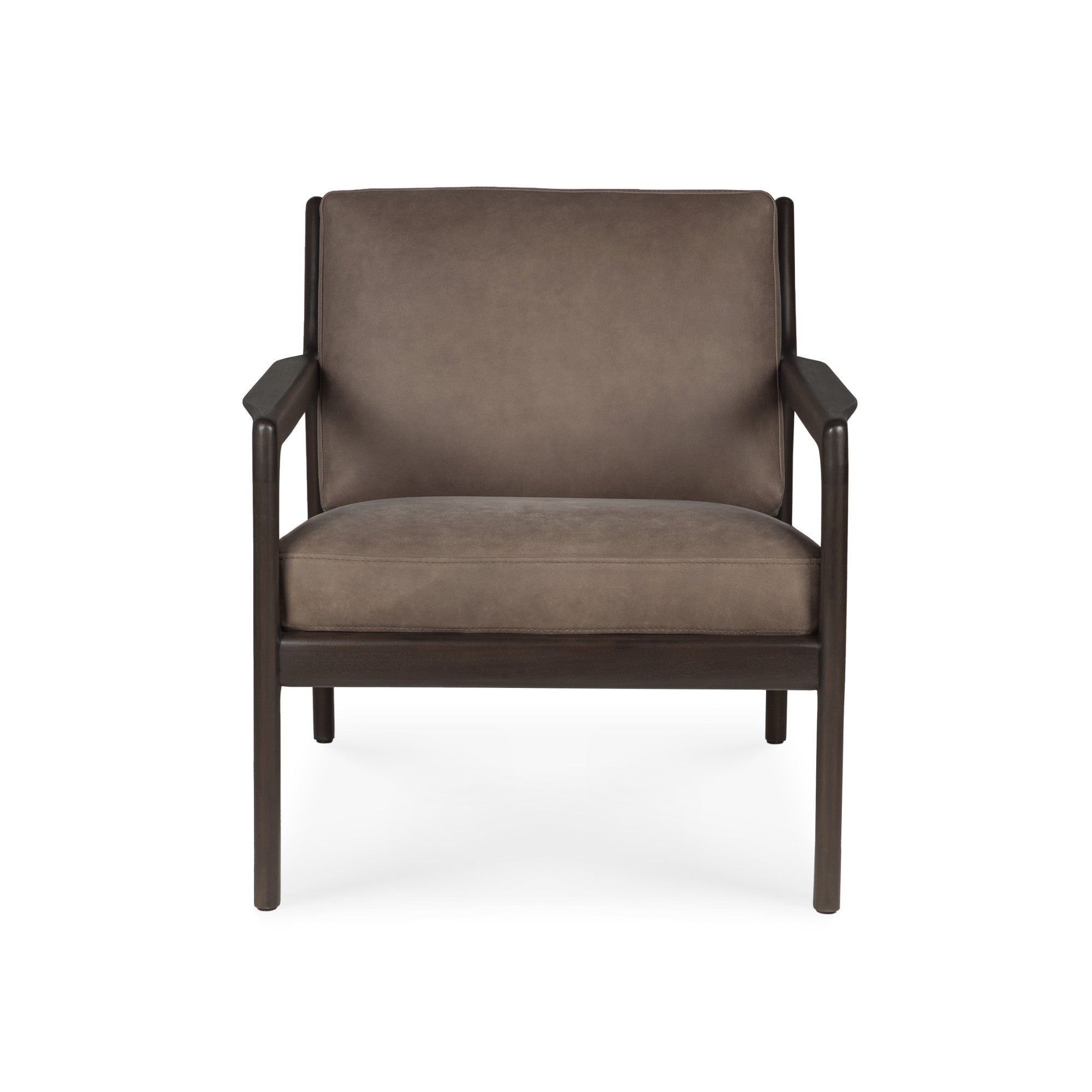 Jack 35104 Lounge Chair - Mahogany Dark Brown/Leather (Terra Nubuck)-3